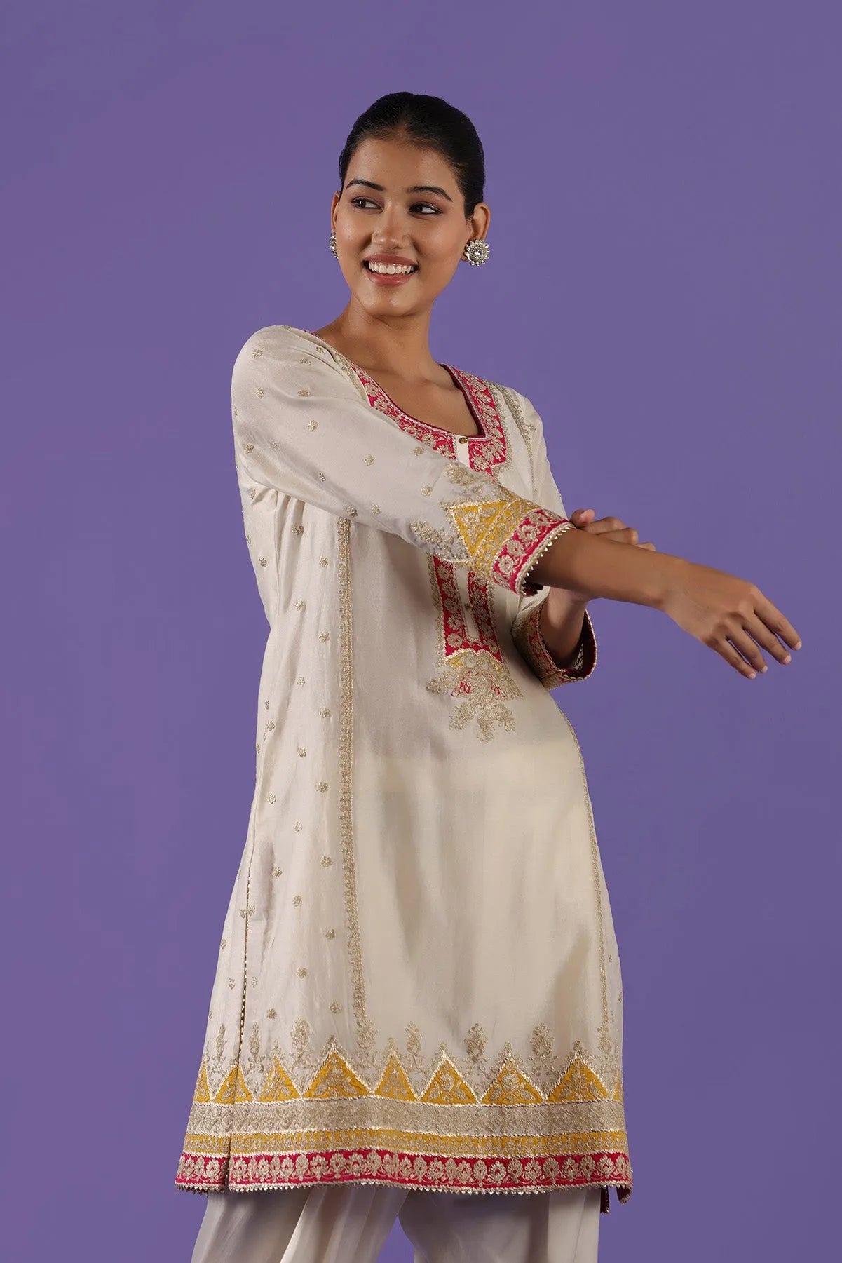 Kaushiki Short shirt and Salwar set