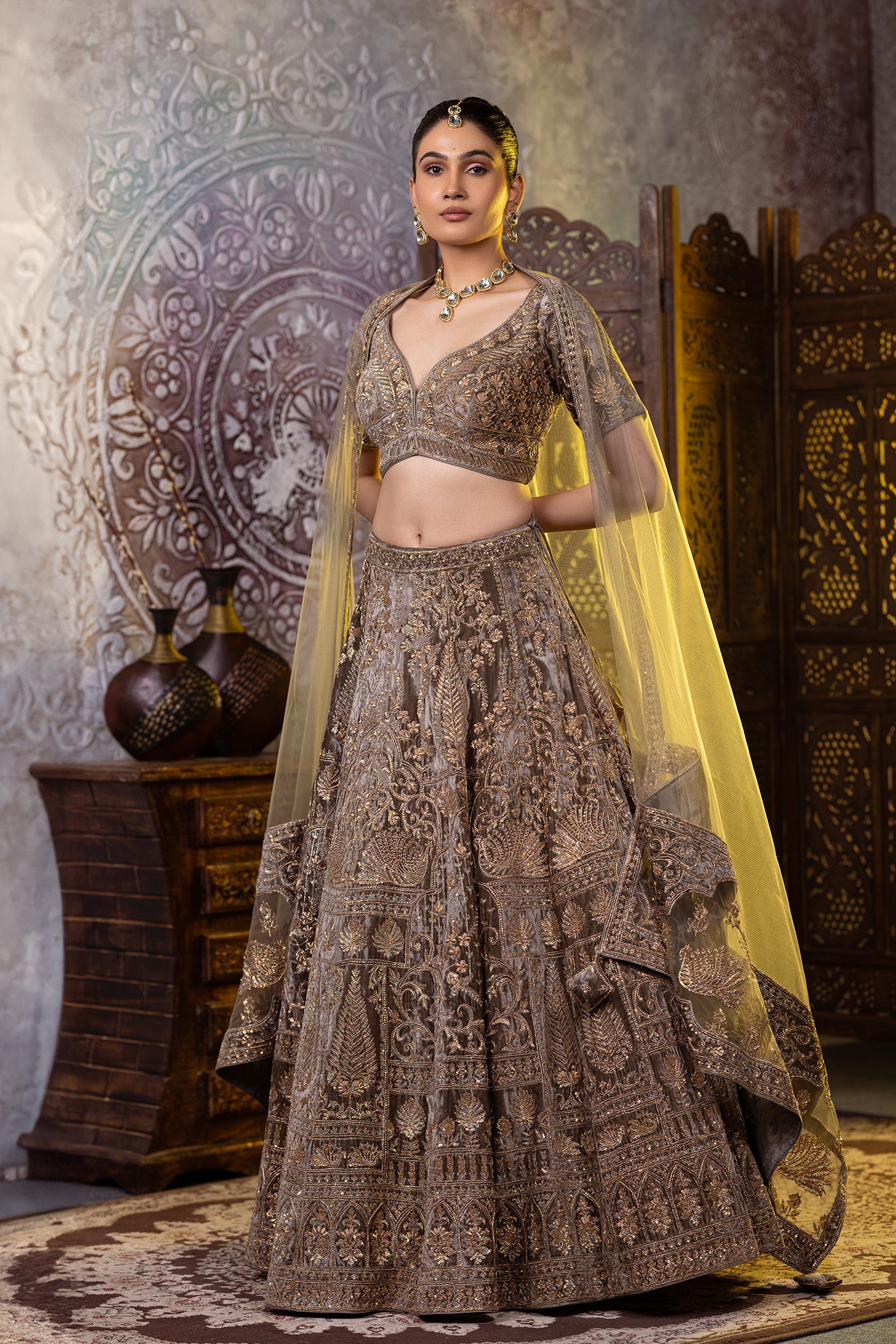 Ruhana Dabka Lehenga Choli
