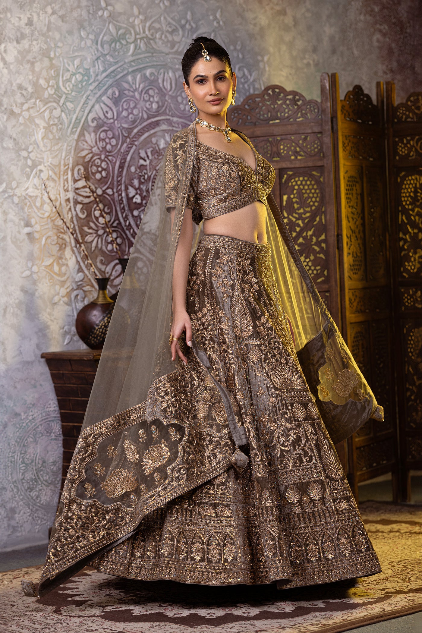 Ruhana Dabka Lehenga Choli