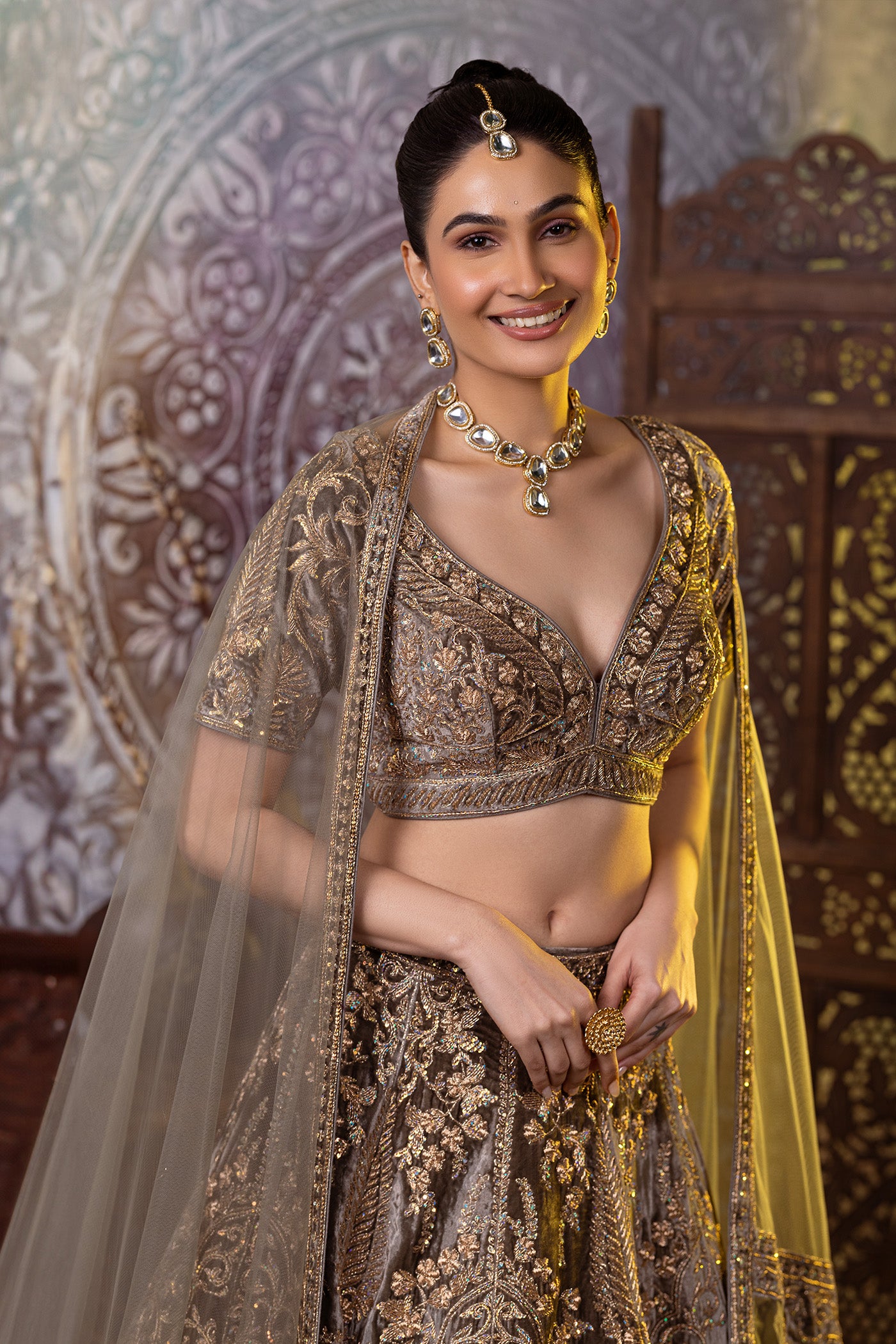 Ruhana Dabka Lehenga Choli