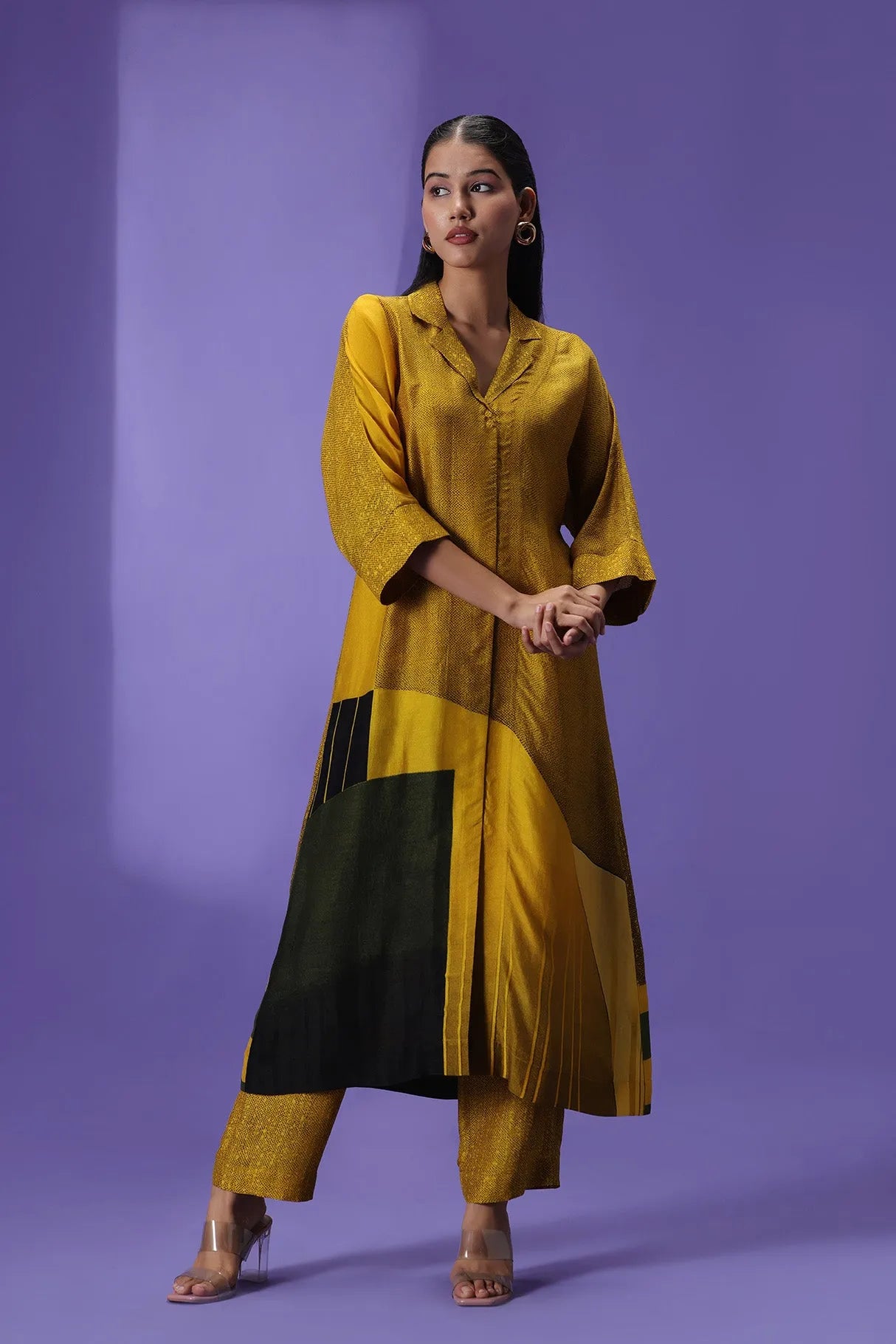 Golden Mirage Long Kaftan set