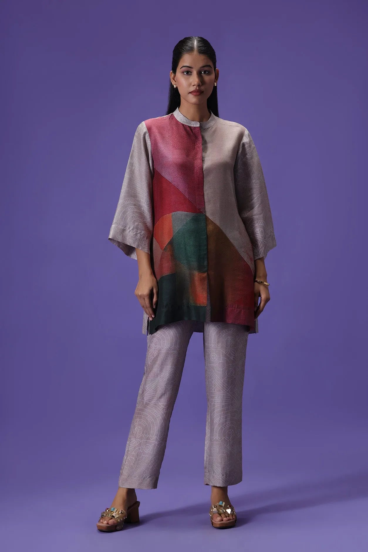 Dusky Petals Short Kurta set