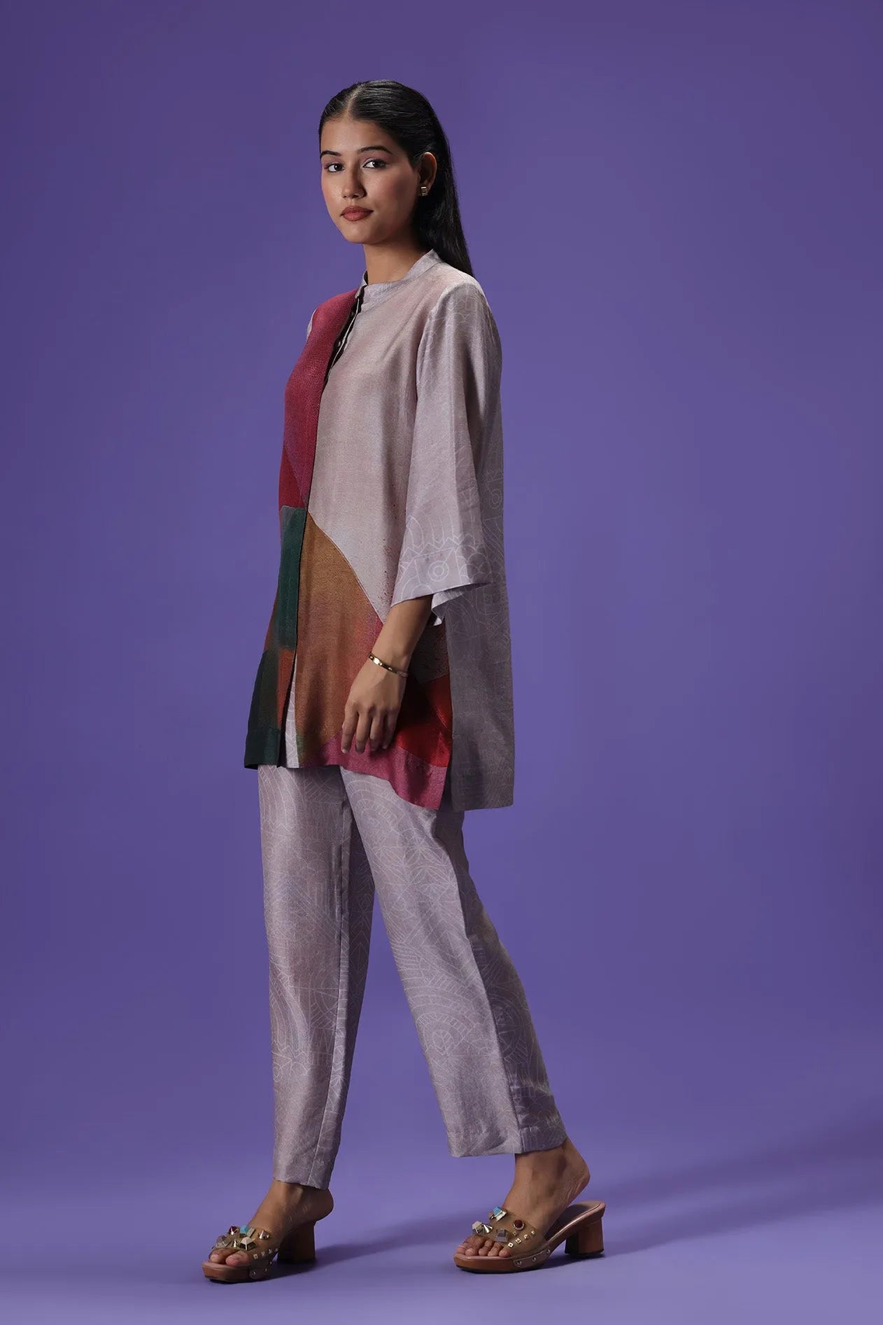 Dusky Petals Short Kurta set