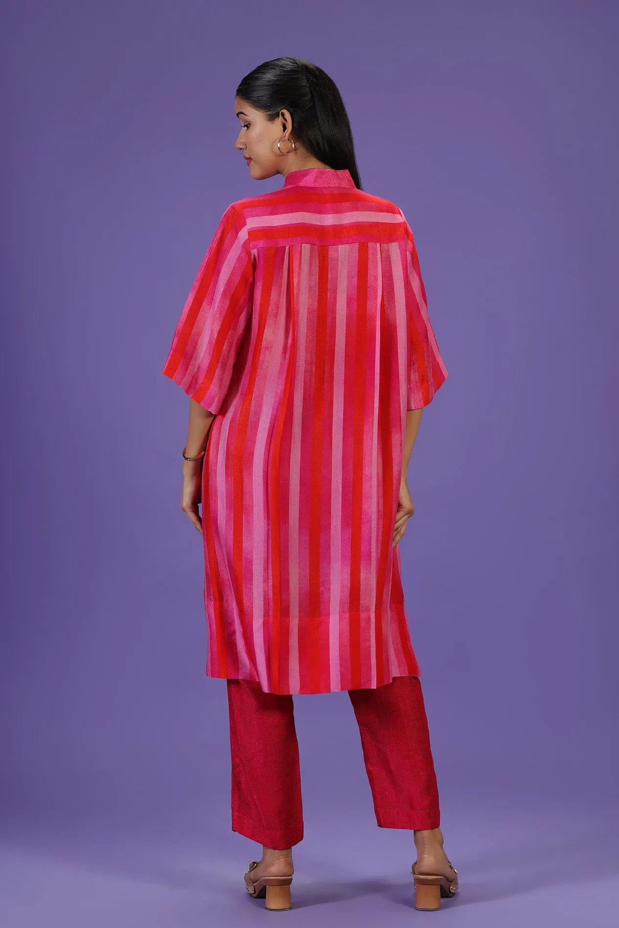 Fiery Grace Middle length Kurta set