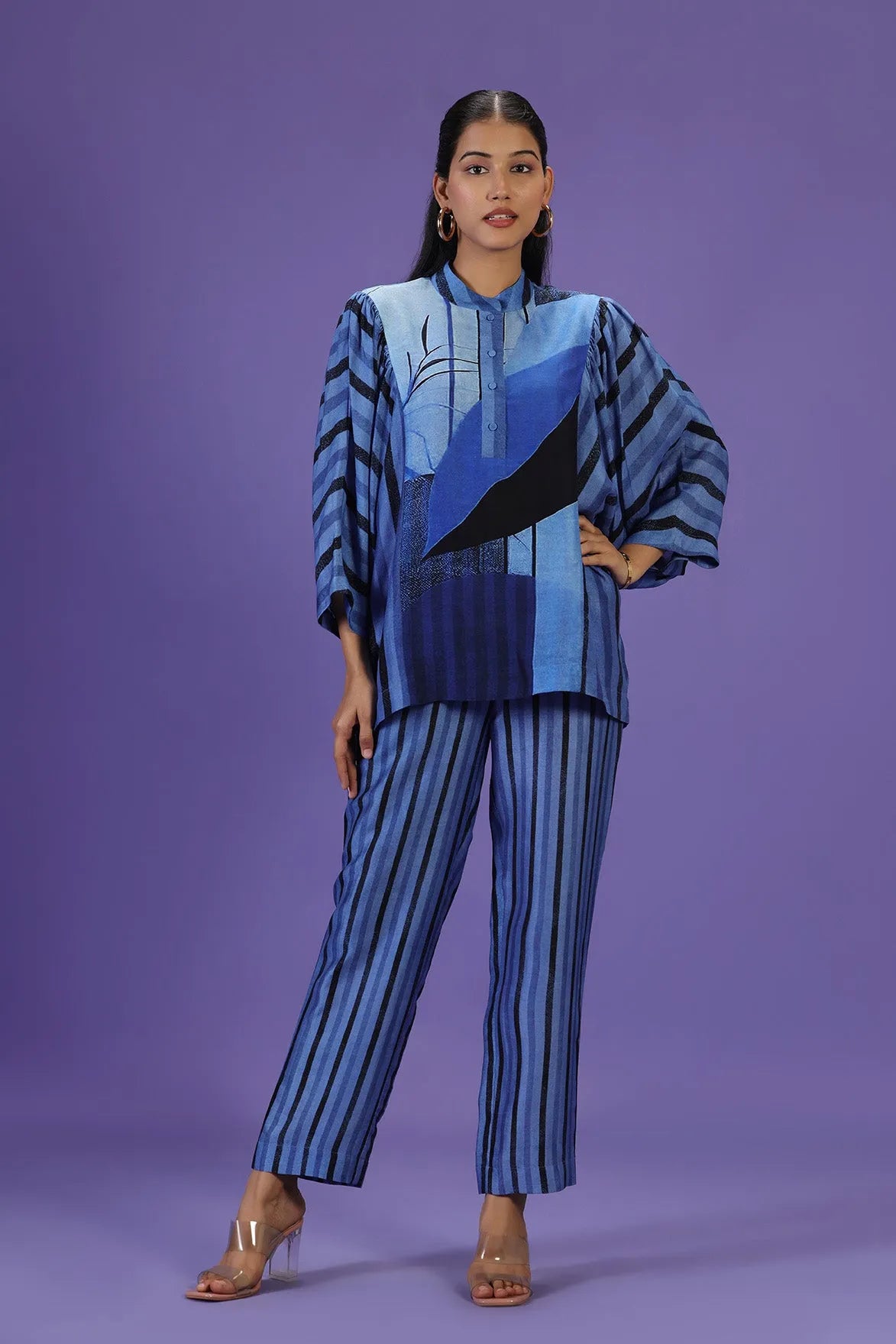 Sapphire Breeze Shirt Style coord set