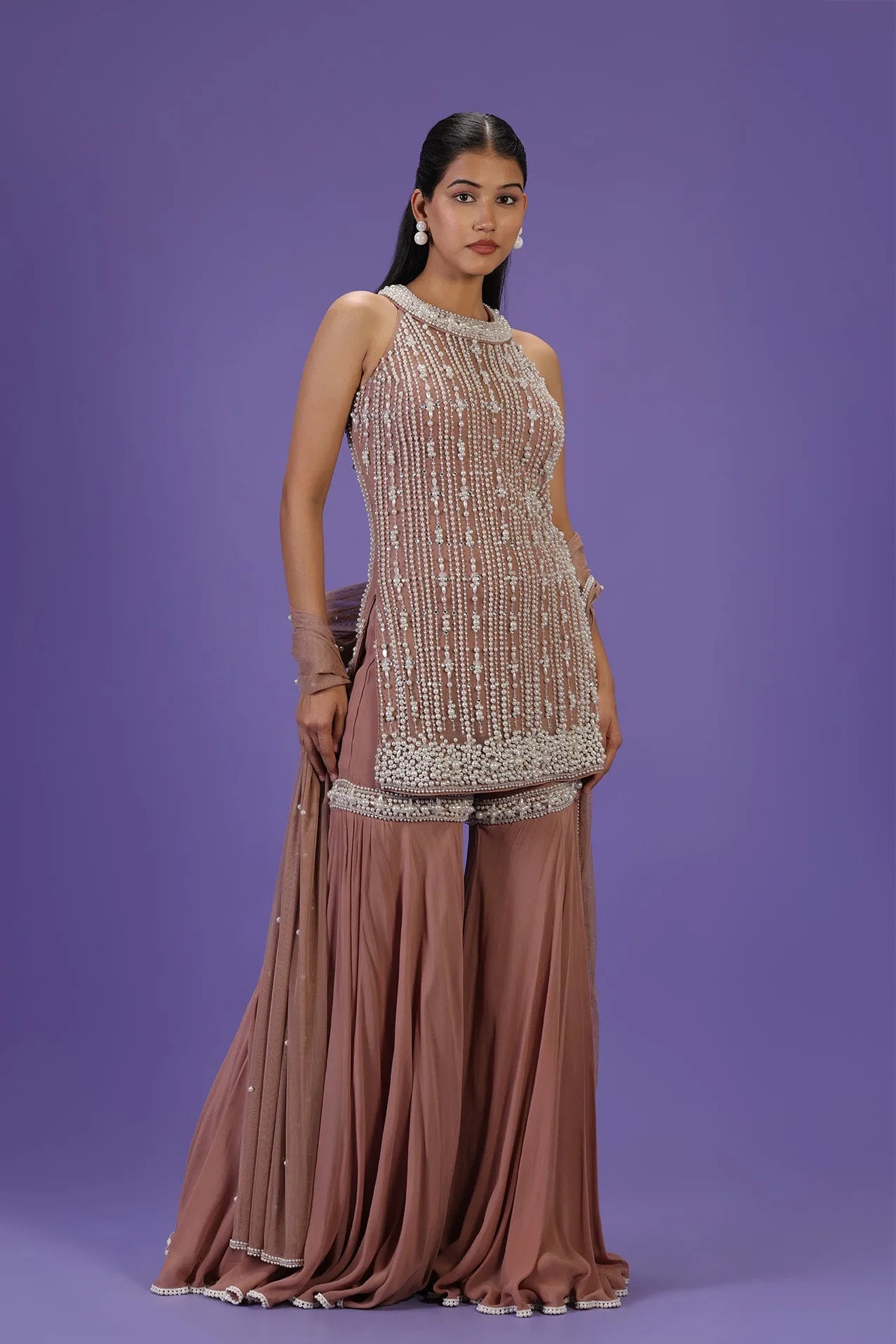 Mehak Jain in Gulnoor Glow Sharara set