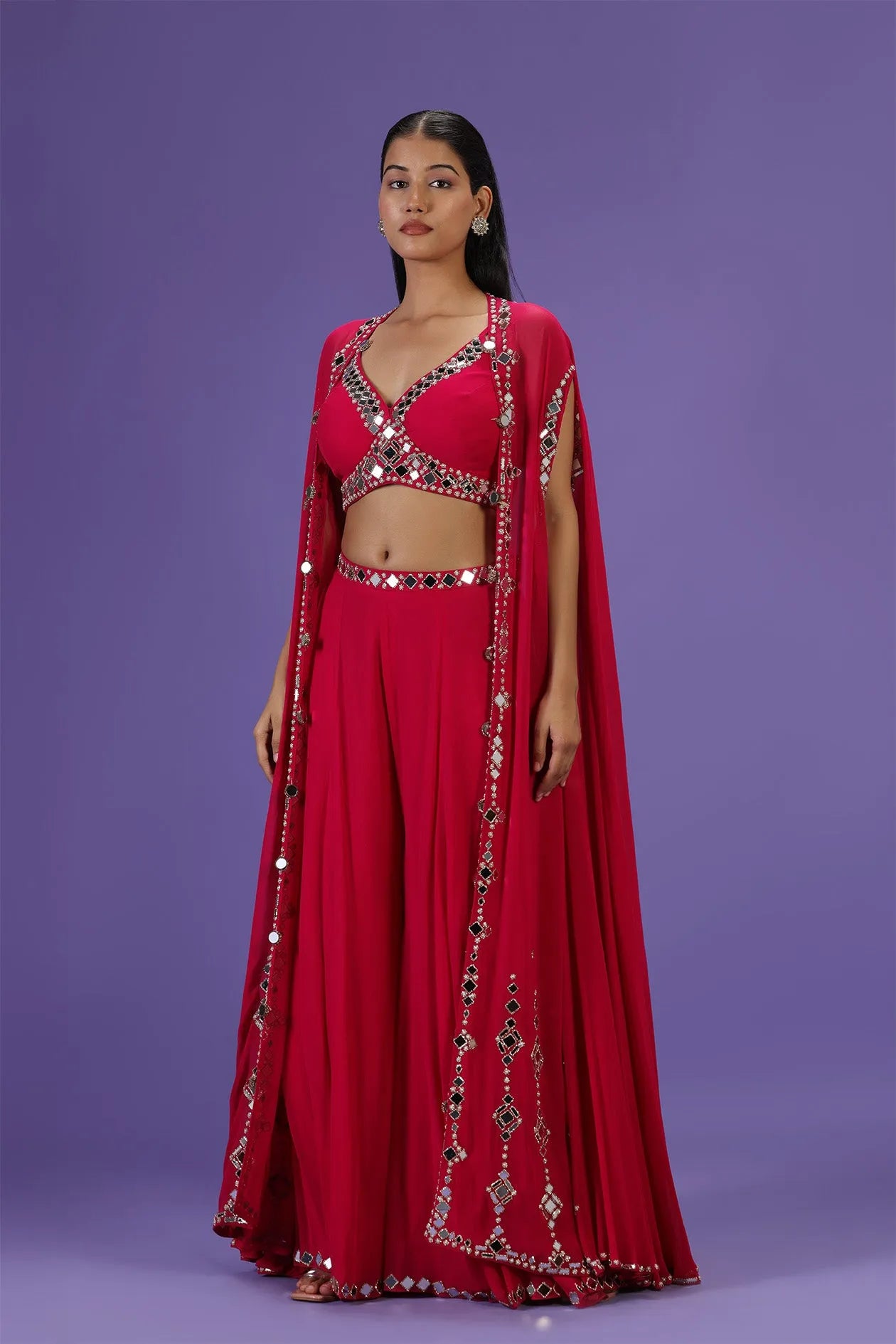 Mehak Jain in Mirror Muse Sharara set