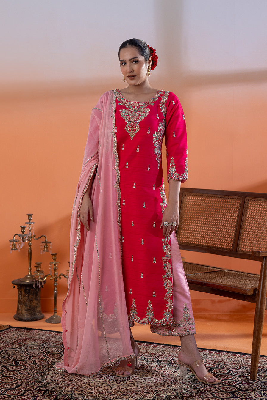 Noor-e-Magenta Regal Attire