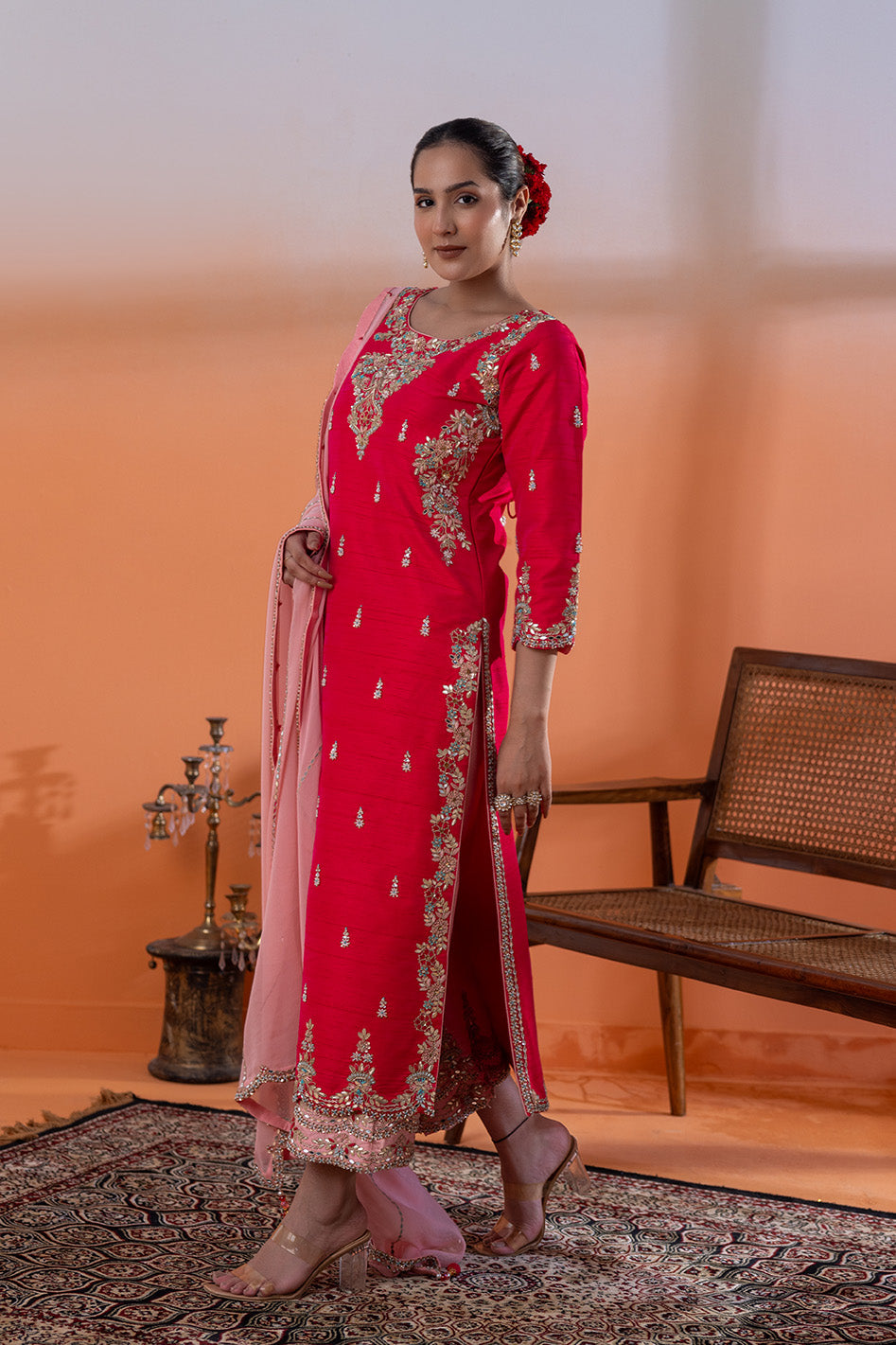 Noor-e-Magenta Regal Attire