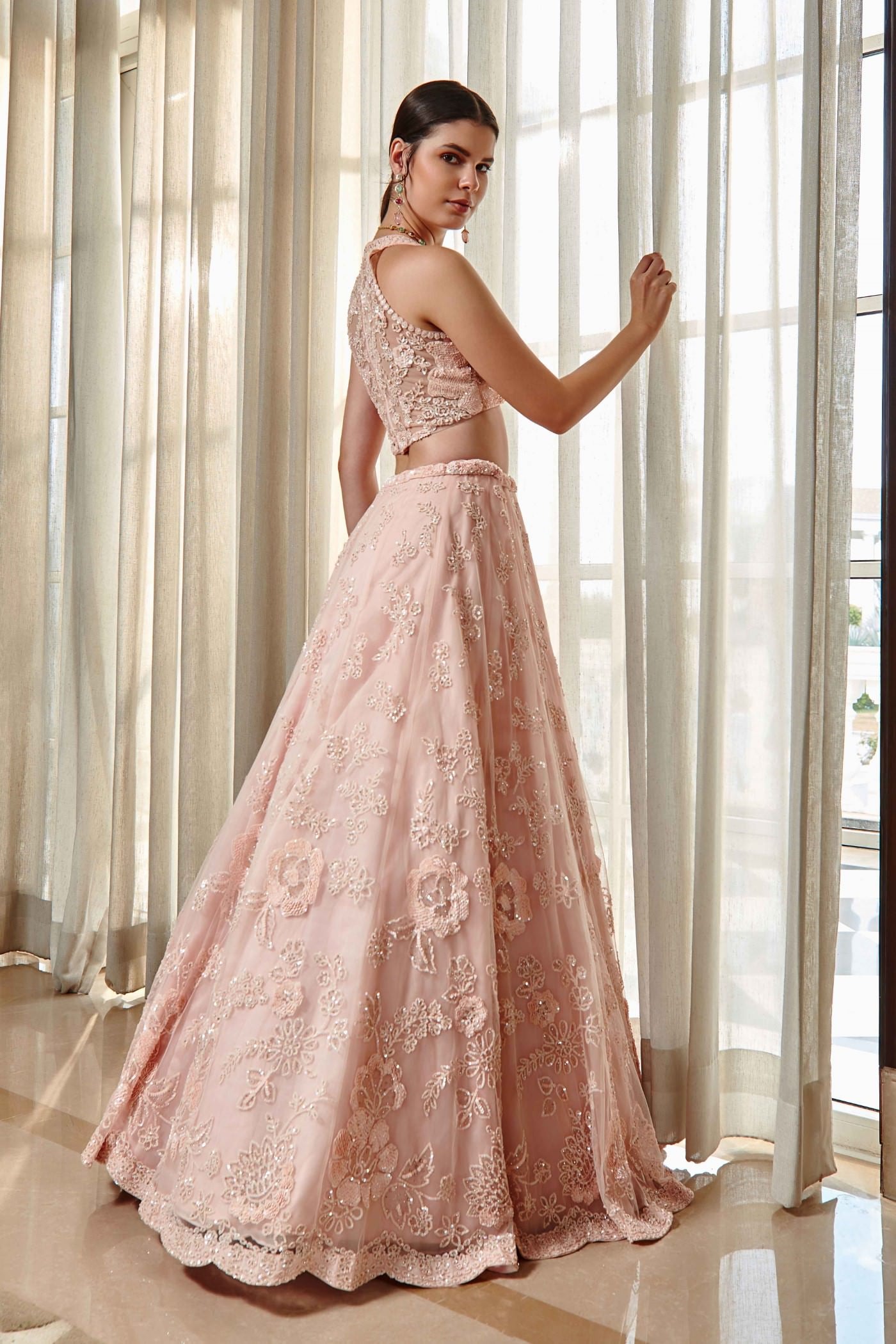 Page Pink Lehenga Set
