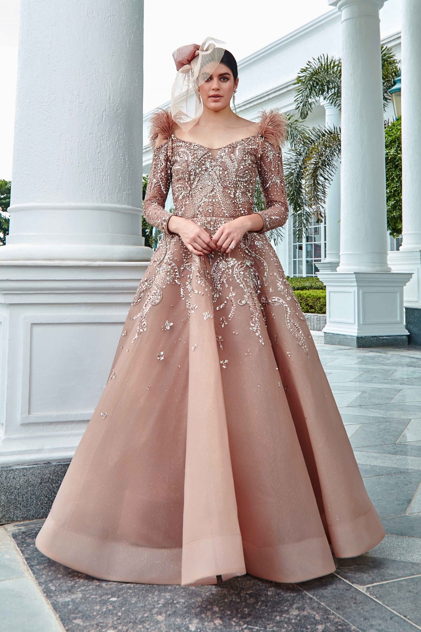 British Champagne Gold Gown