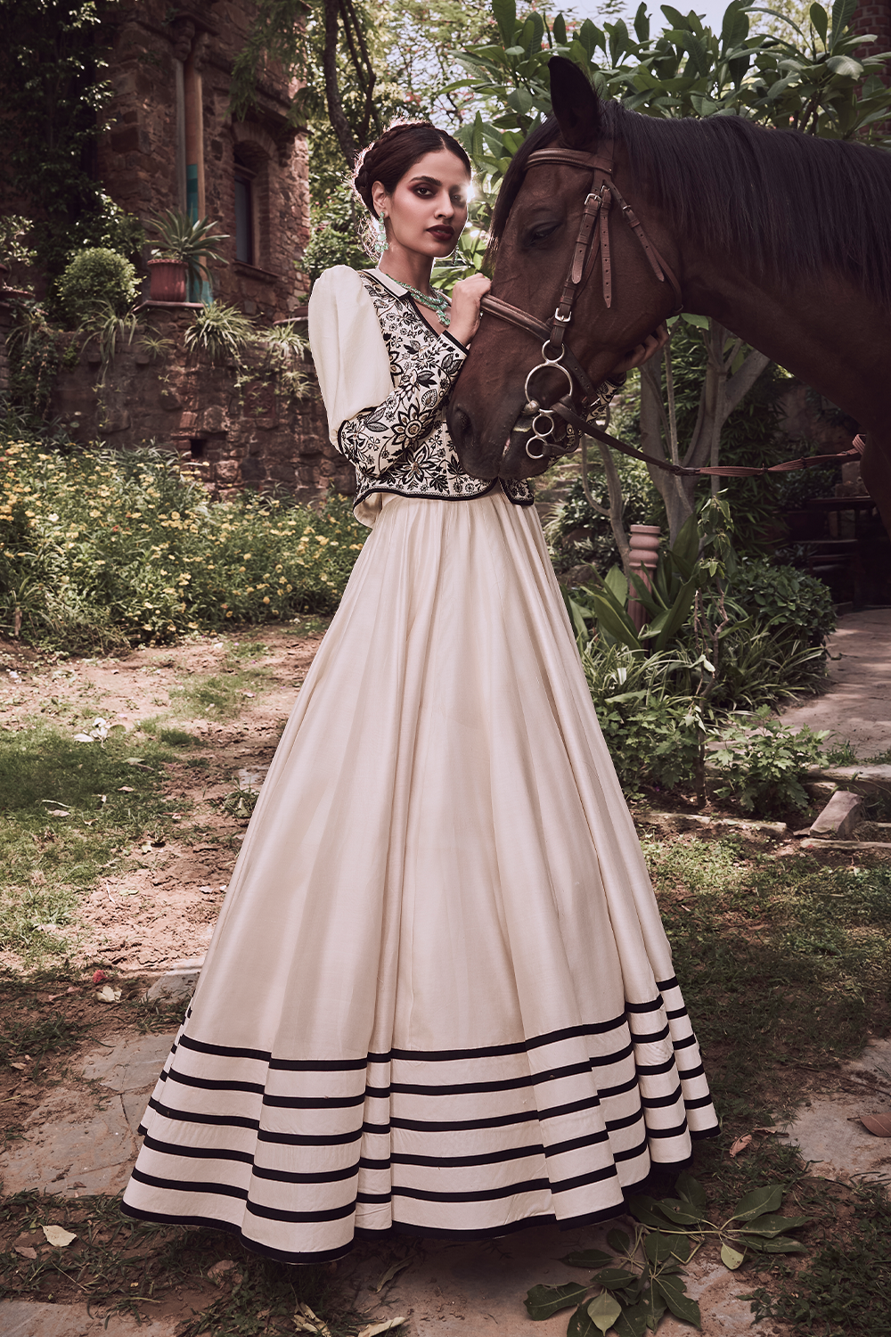 Zahraana Jacket & Flared Skirt Set