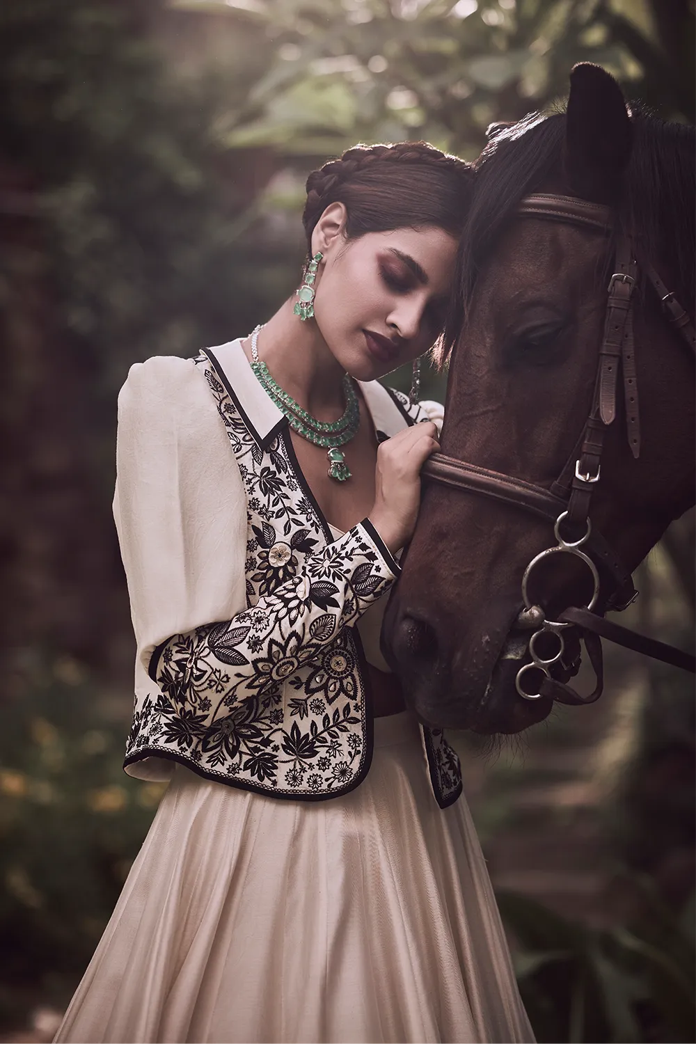 Zahraana Jacket & Flared Skirt Set