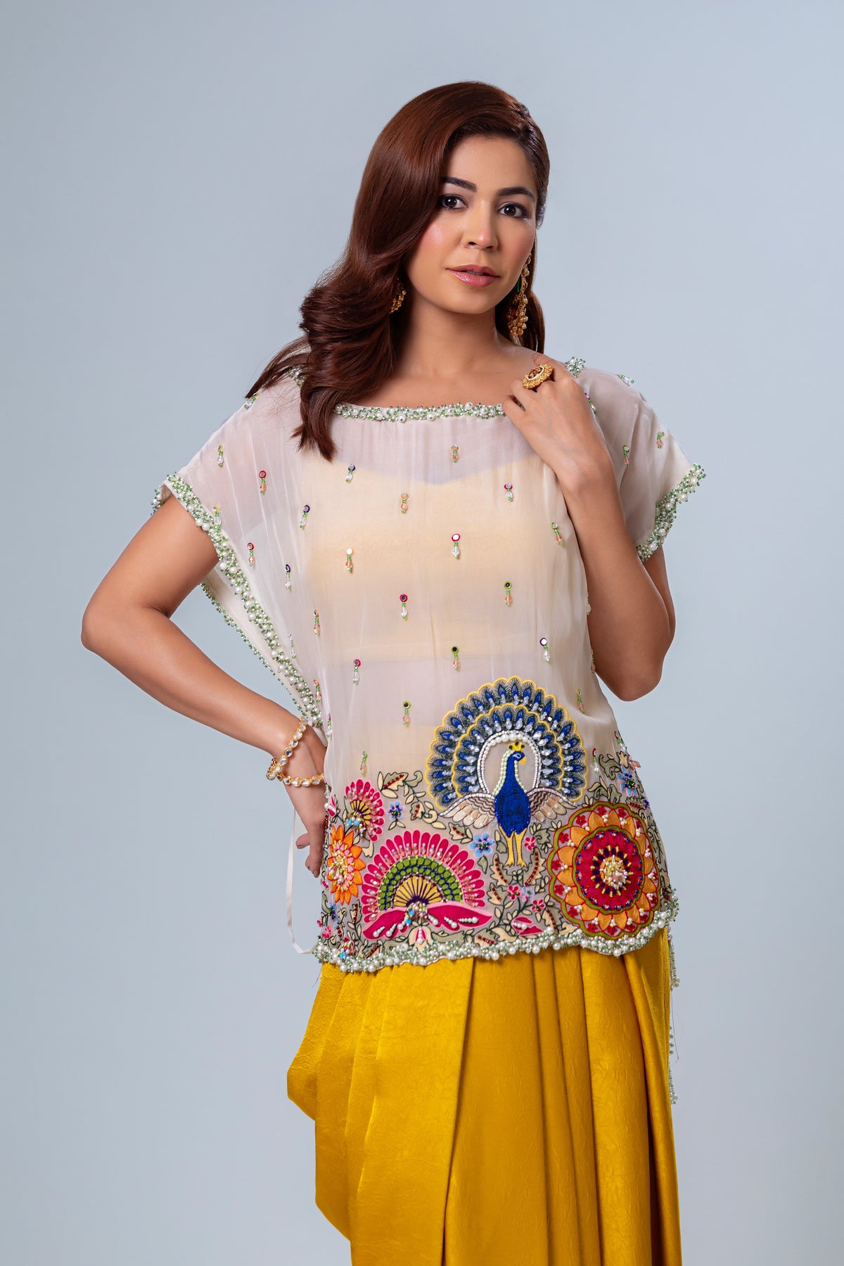 Rumi Dhoti Shirt Set