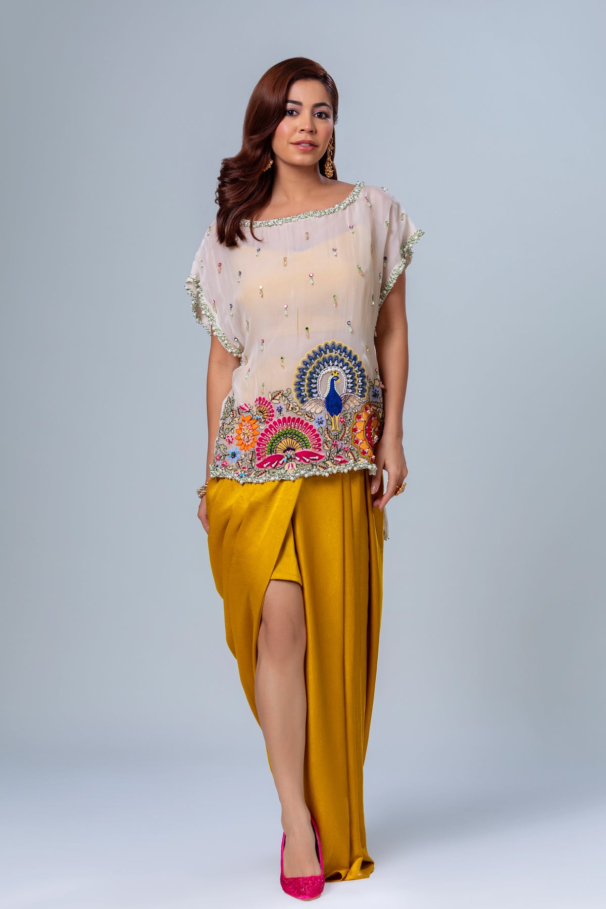 Rumi Dhoti Shirt Set