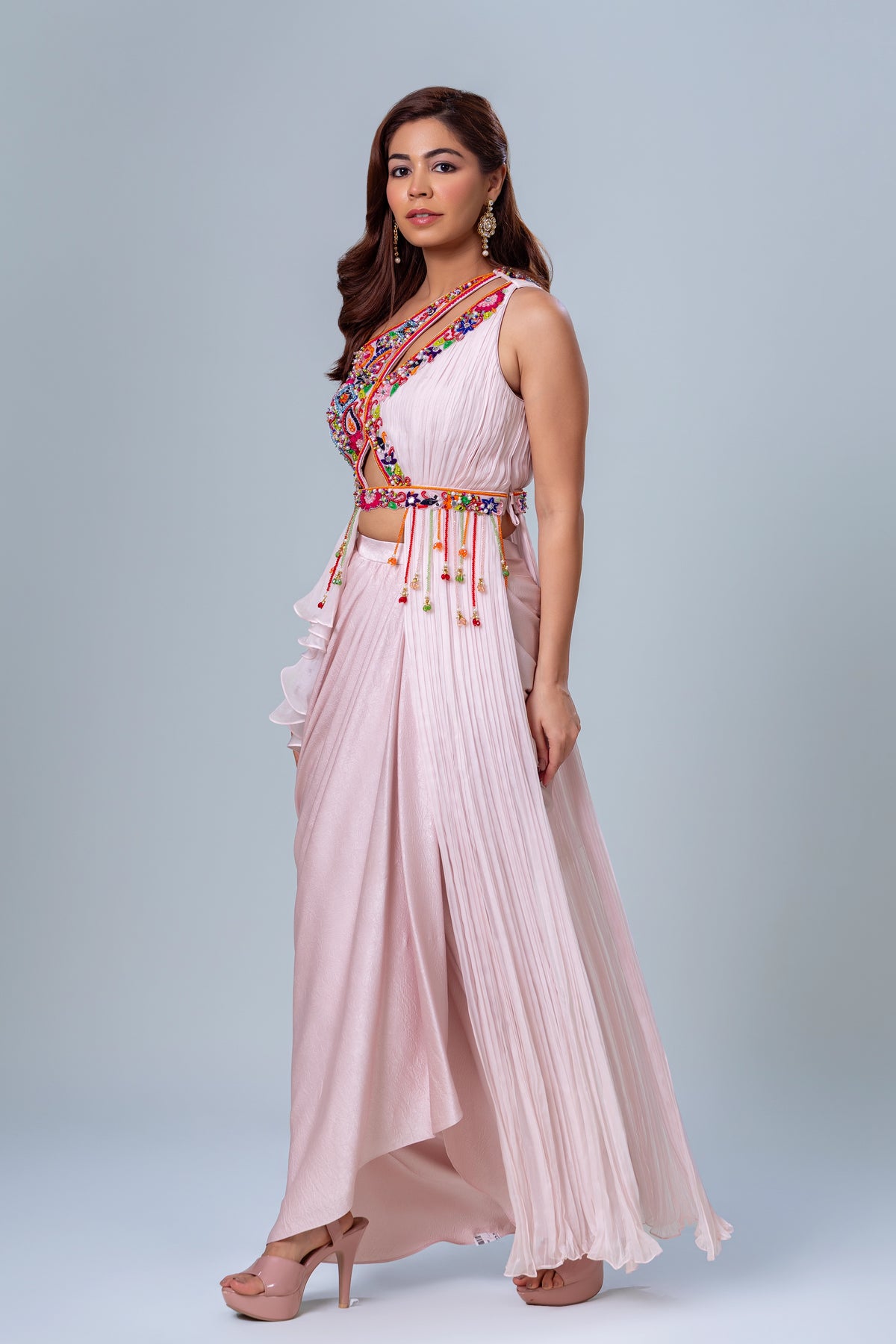 Gul Dhoti Skirt Set