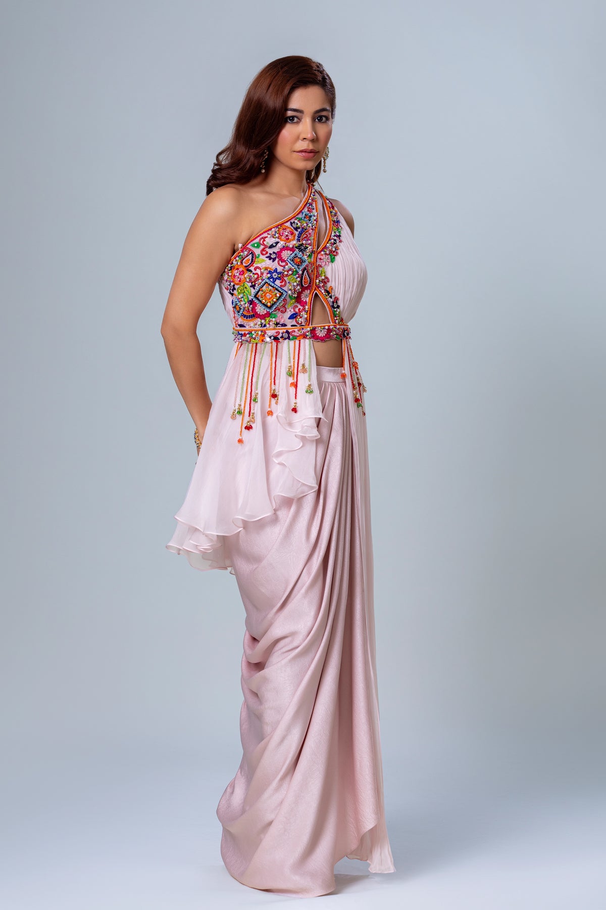 Gul Dhoti Skirt Set