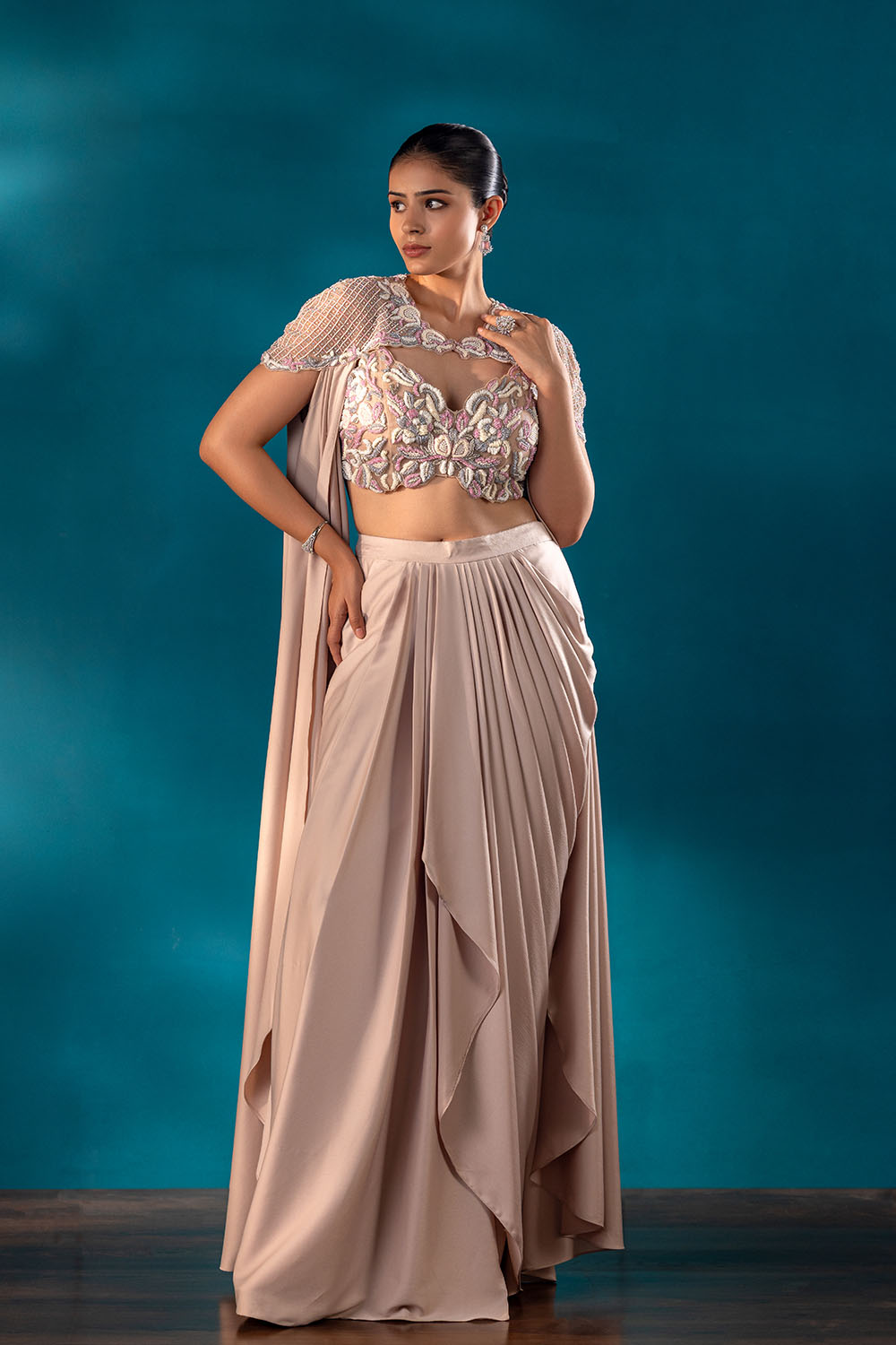 Pearl Mirage Drape Saree