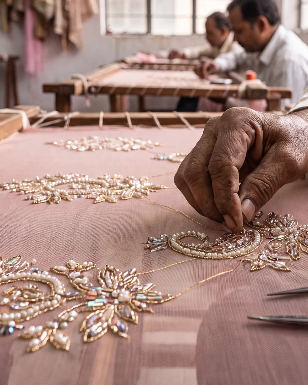 What Is Cutdana Work? The Hand Embroidery Behind Designer Indian Couture