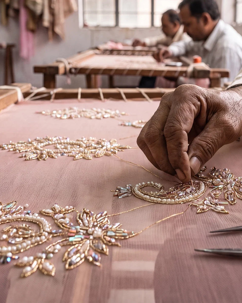 What Is Cutdana Work? The Hand Embroidery Behind Designer Indian Couture