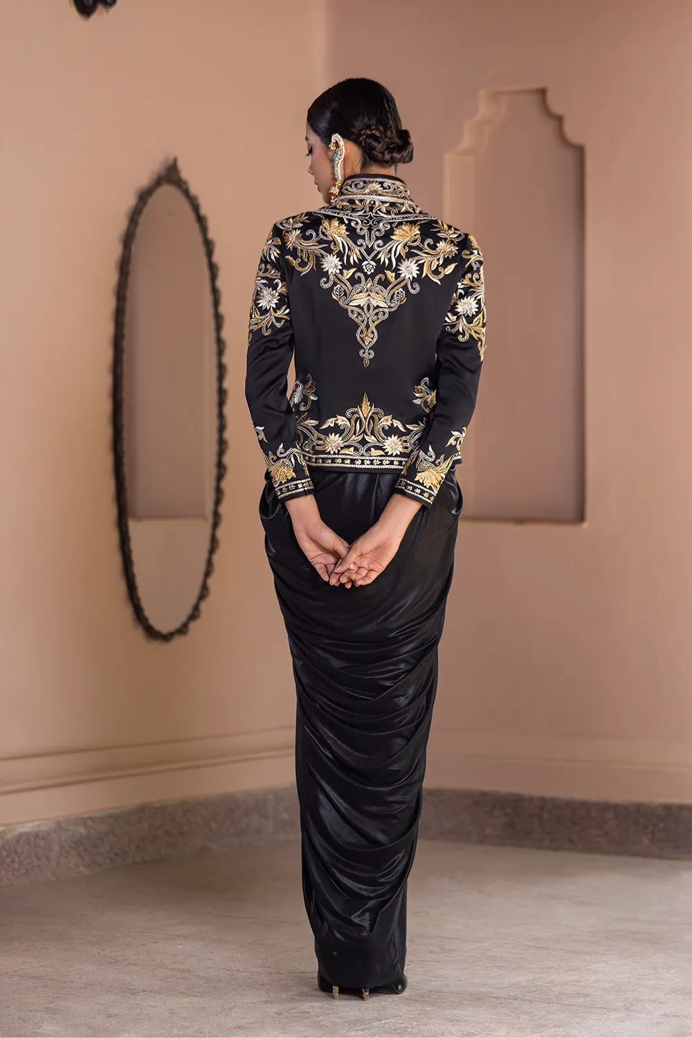 Shahi Sitaara Jacket & Drape Skirt Set
