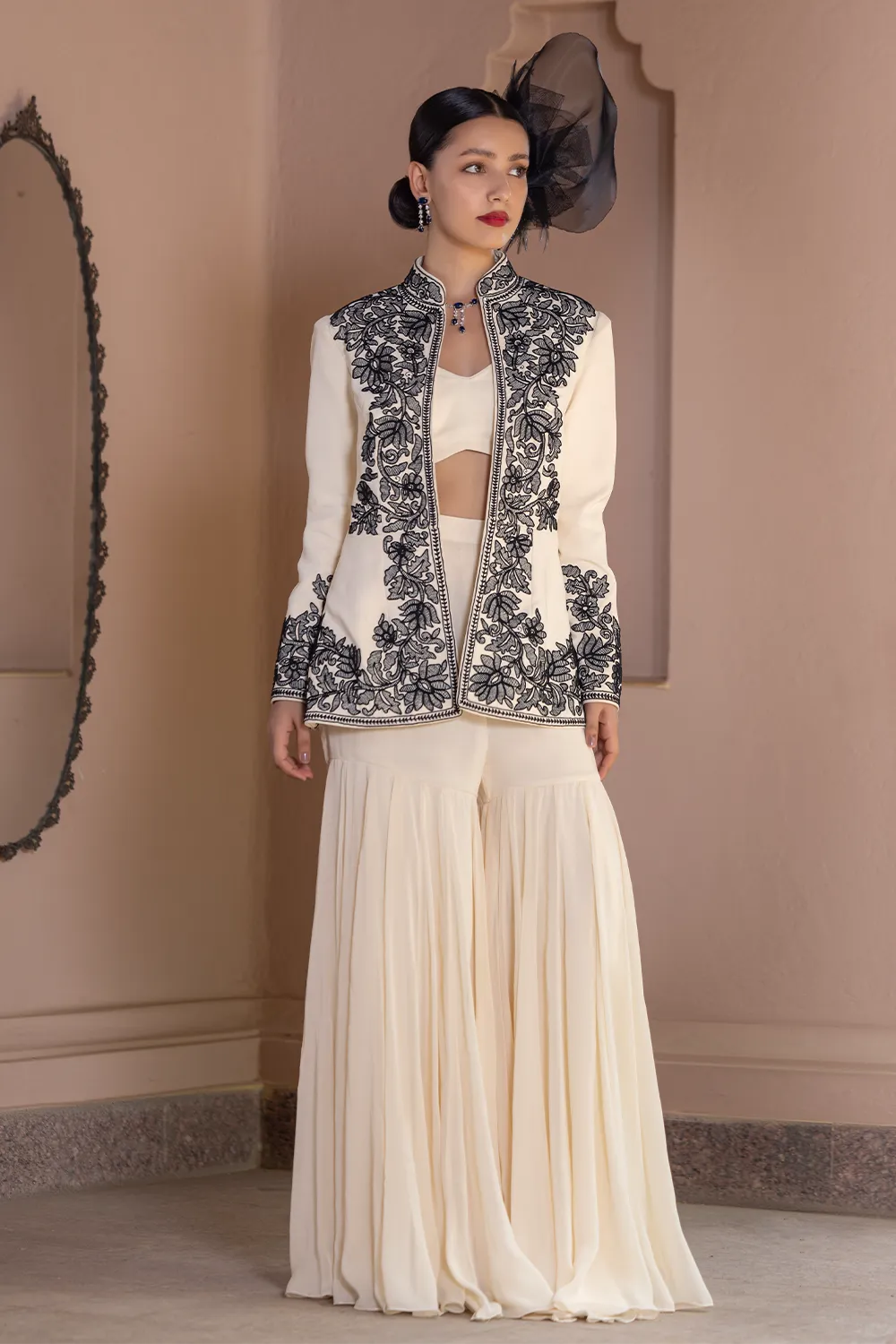 Naayab Jacket & Garara Set