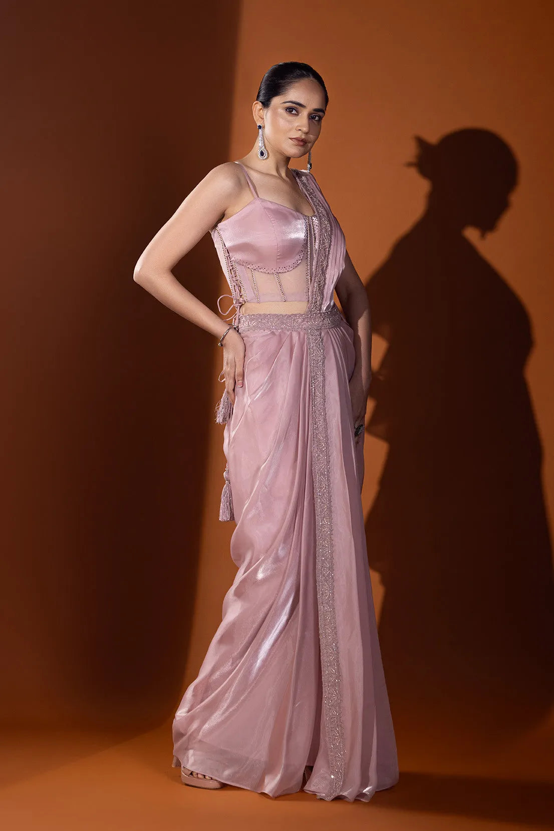 Noorani Drape saree with jacket set