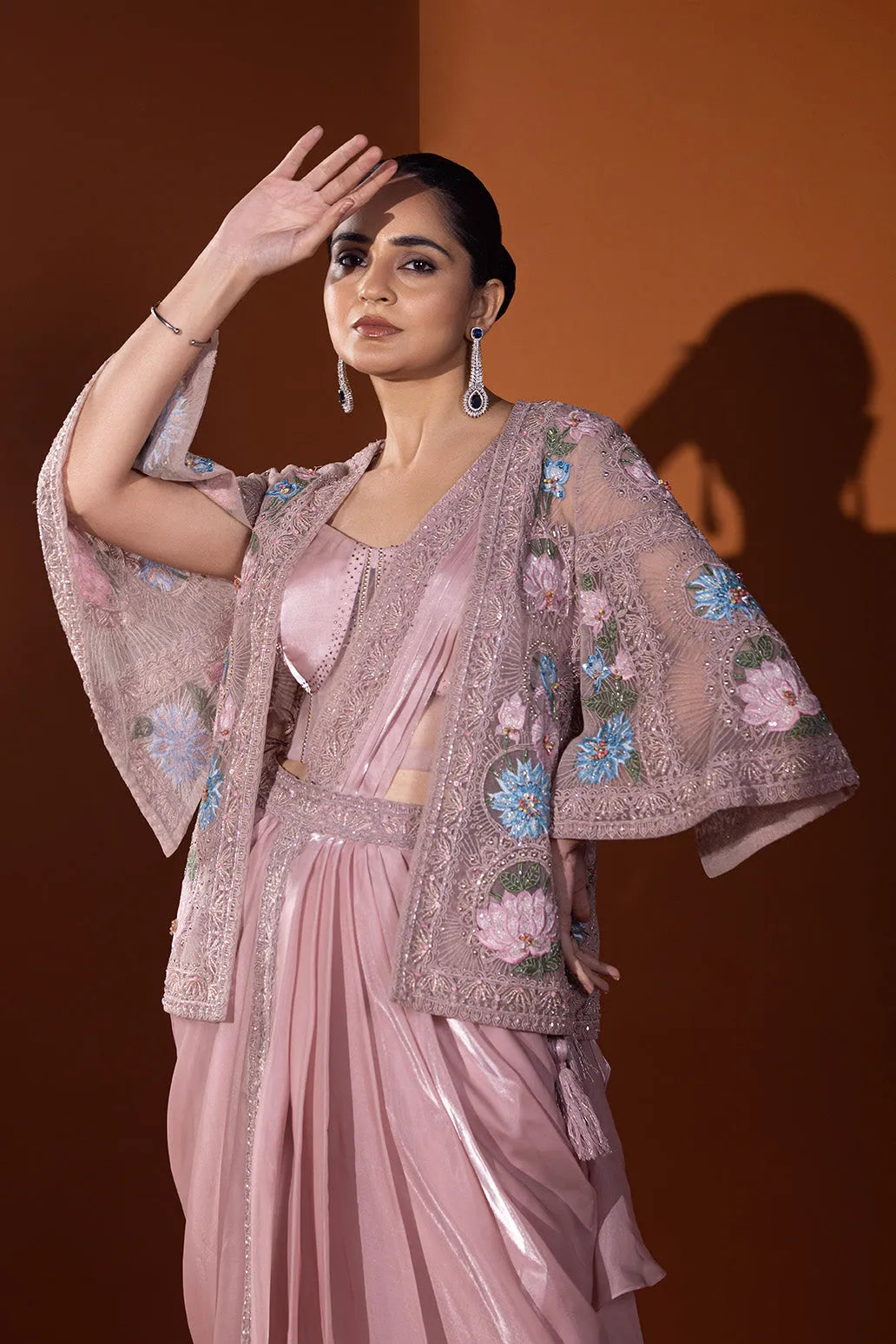 Noorani Drape saree with jacket set