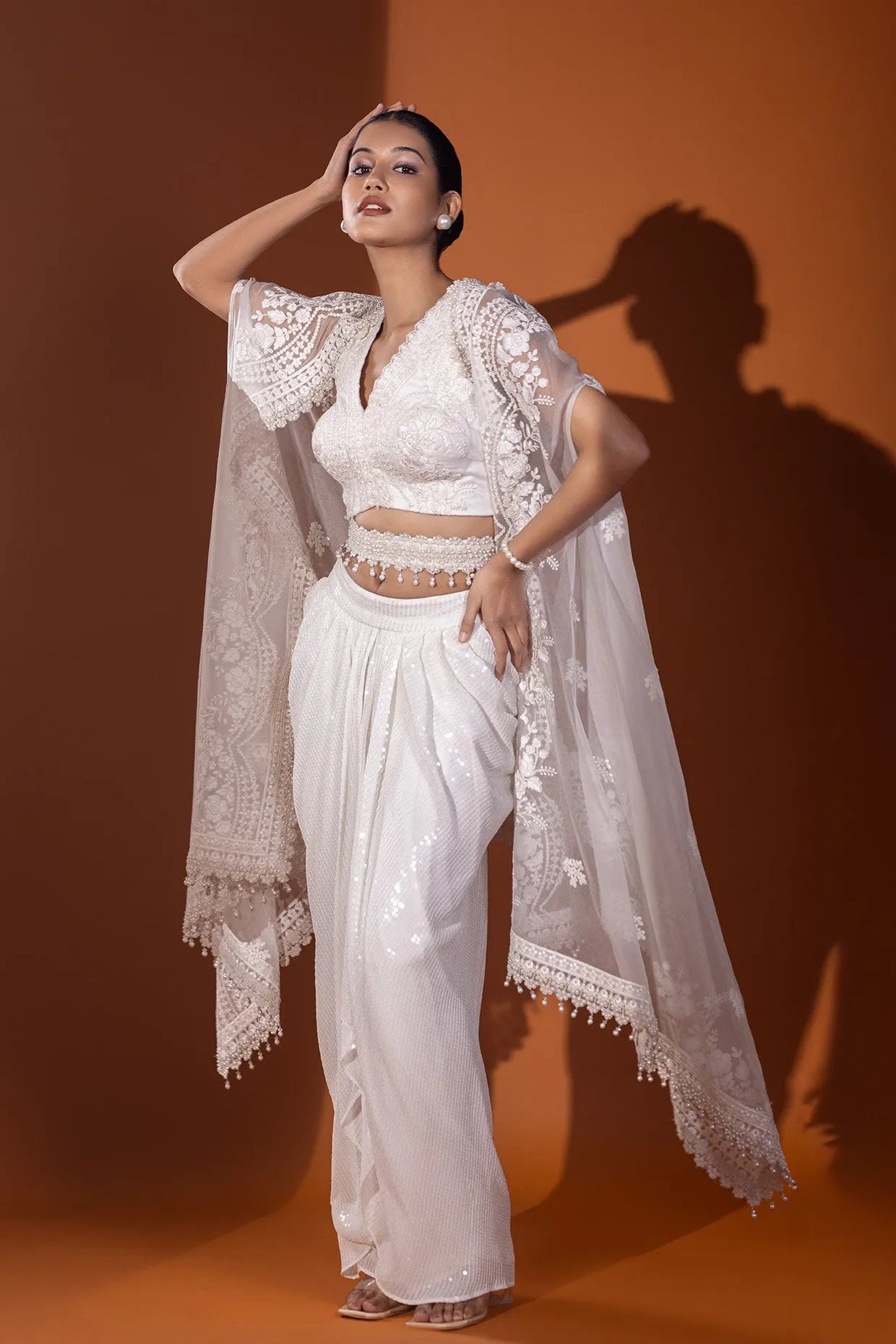 Jahanara Dhoti Skirt & Jacket set
