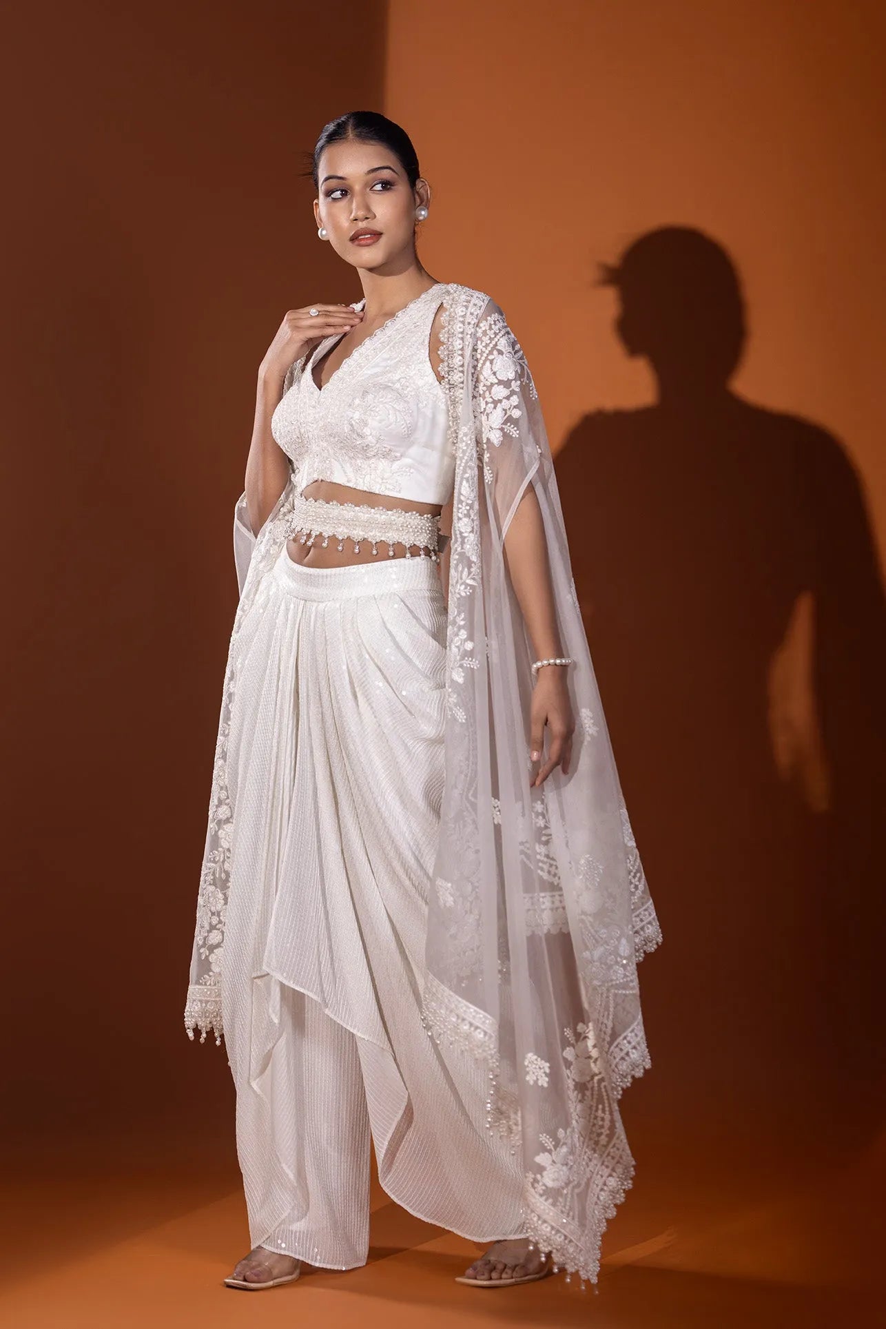 Jahanara Dhoti Skirt & Jacket set