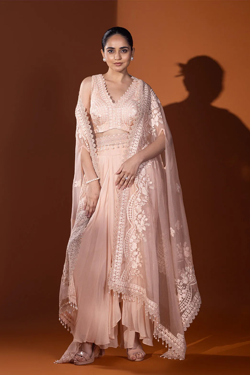 Aafreen Dhoti Skirt & Jacket Set