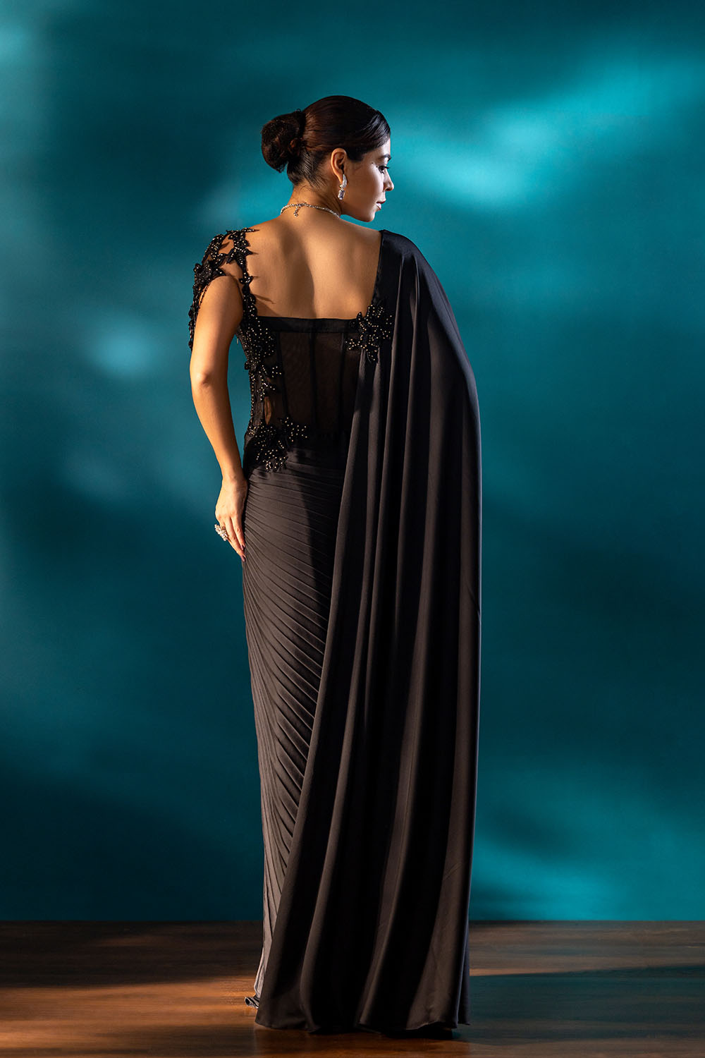 Black Empress Drape Saree