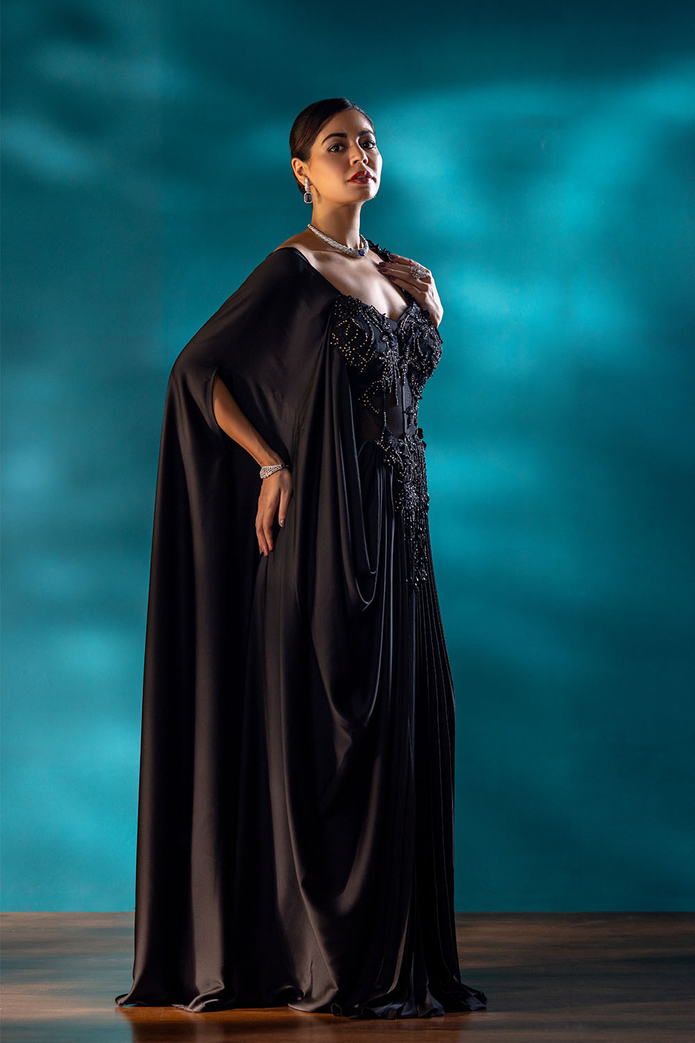 Black Empress Drape Saree