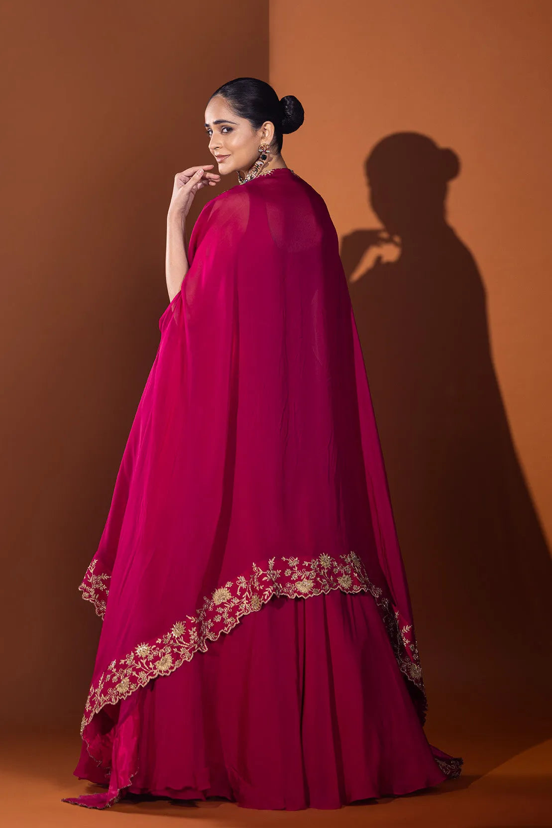 Gulnar Crop top & Skirt Ensemble