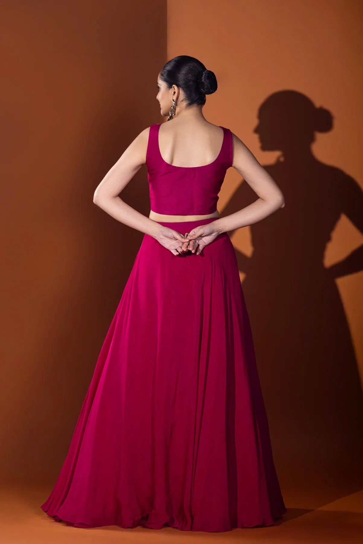 Gulnar Crop top & Skirt Ensemble