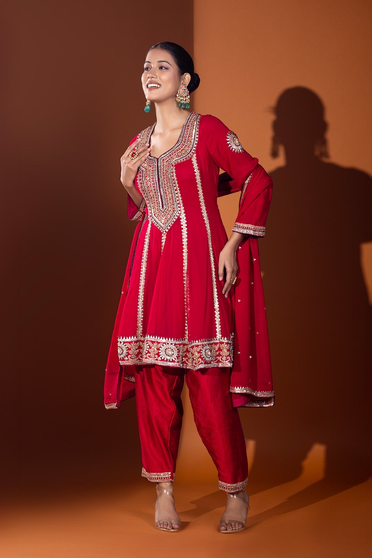 Rani Raunak Anarkali Set