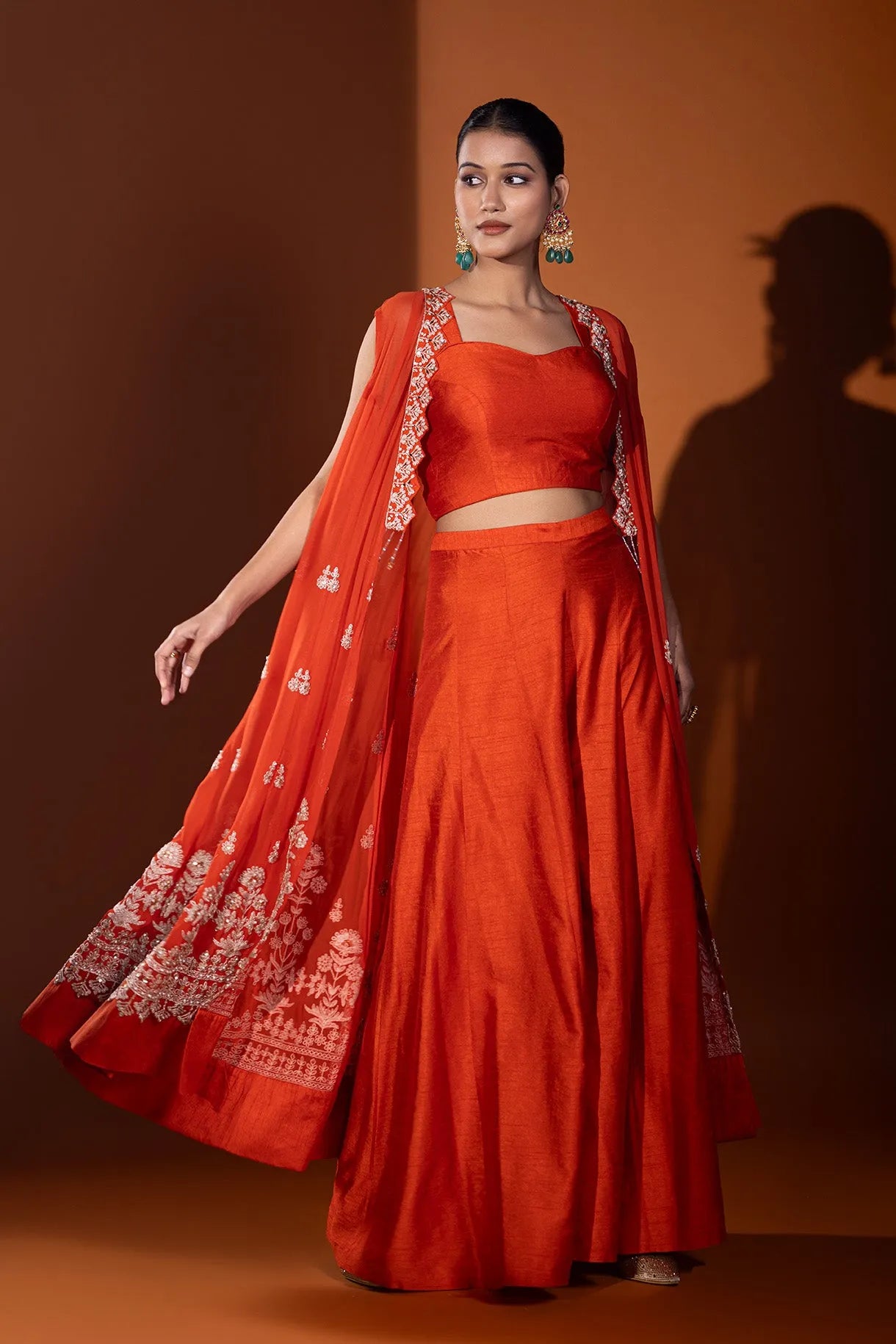 Surkh Afsanah Sharara Set