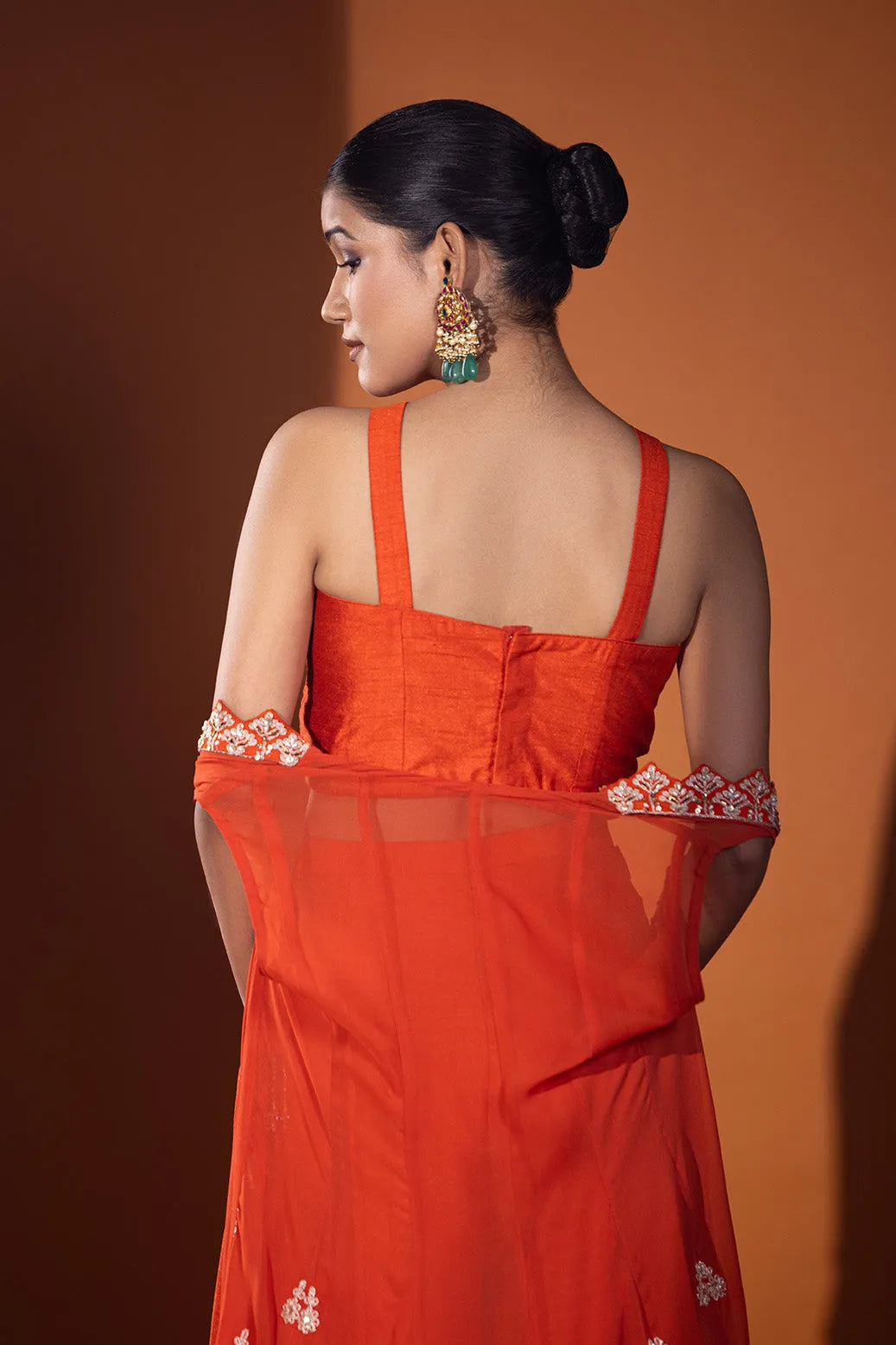 Surkh Afsanah Sharara Set