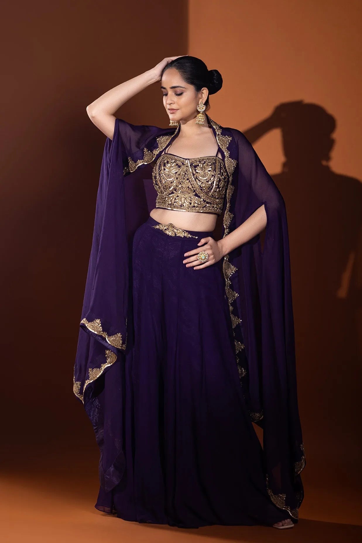 Feroza Gul Crop top & Skirt set