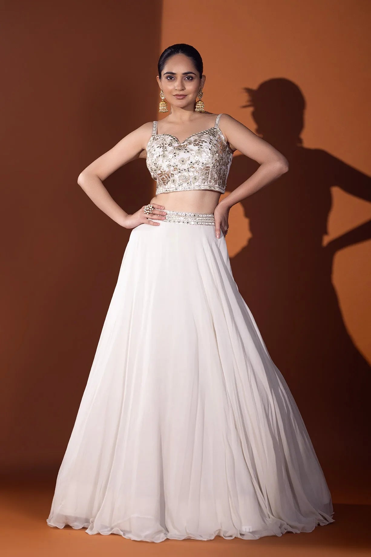 Gul-e-Aftab Crop top & Skirt set