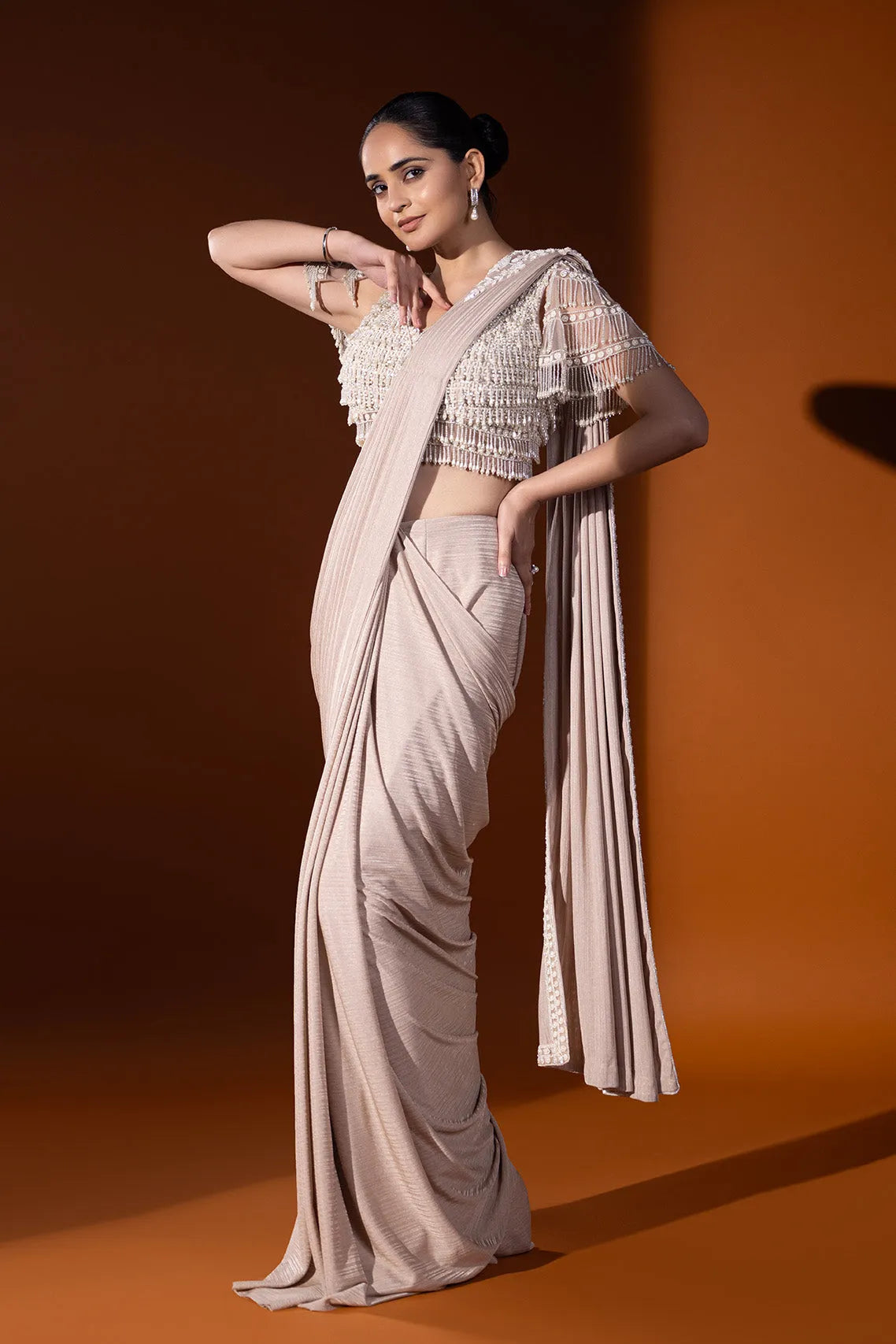 Shehnaaz Drape saree