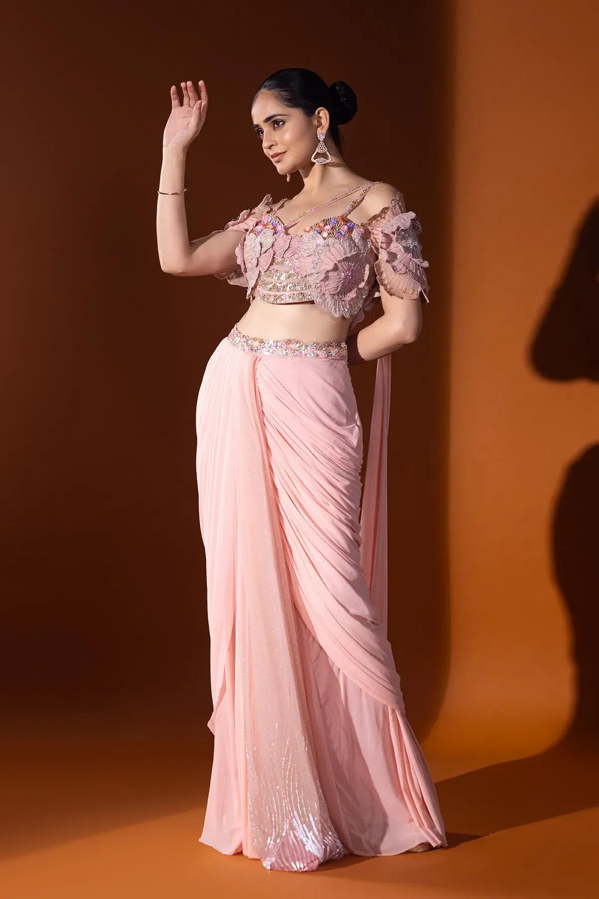 Gulbadan Drape saree