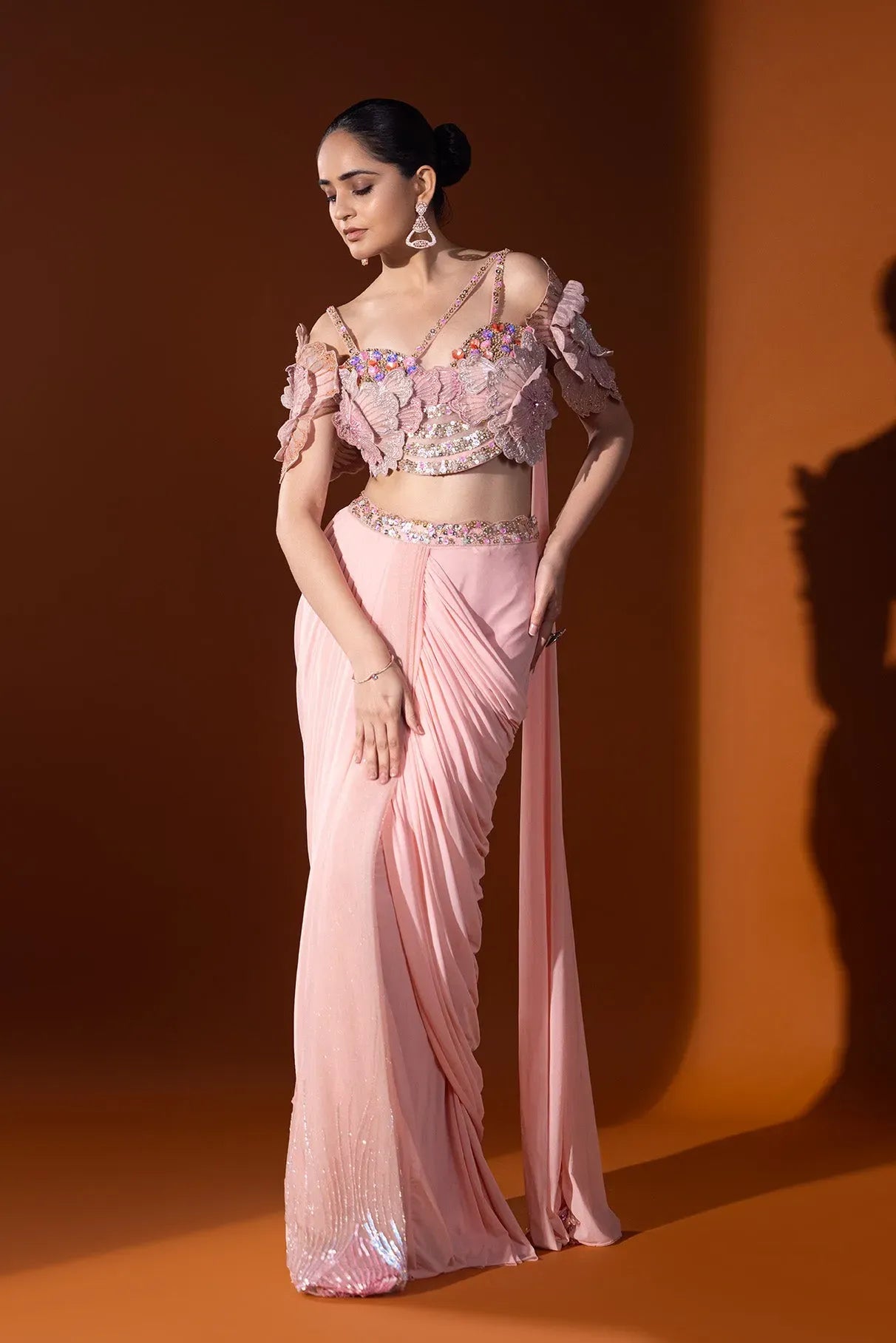 Gulbadan Drape saree