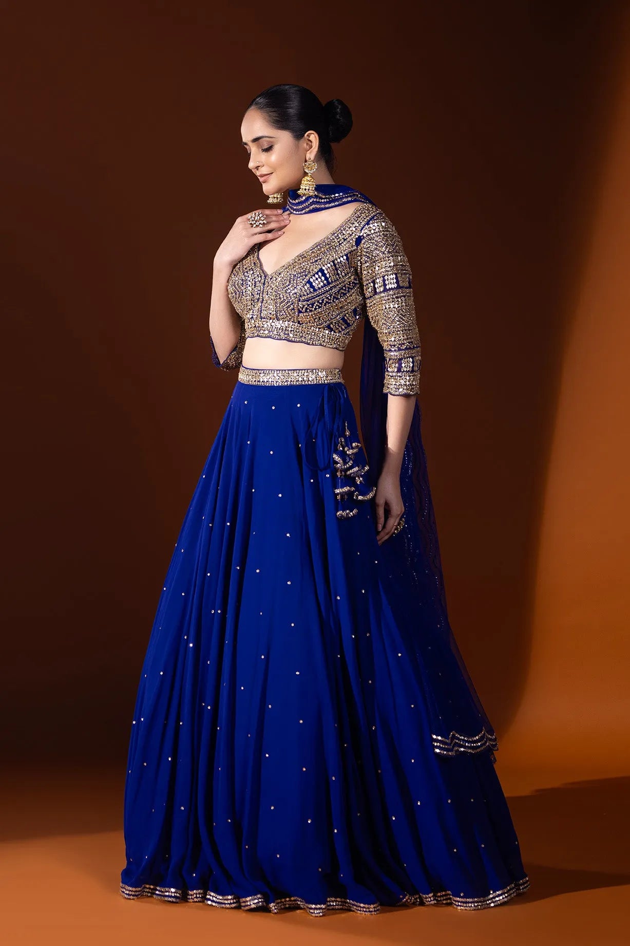 Shahnoor Crop top & Skirt Set