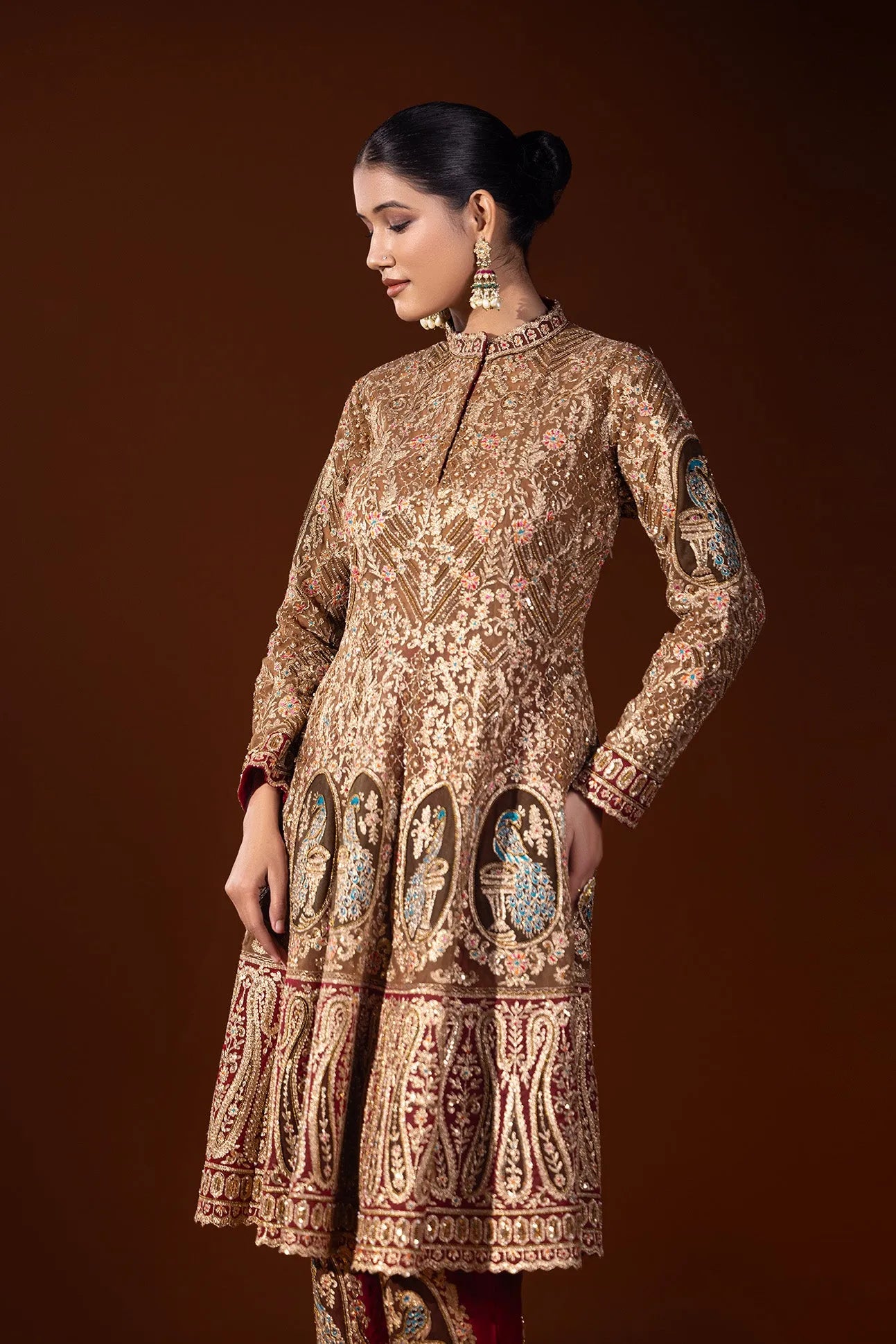 Sunehri Jahan Anarkali ensemble
