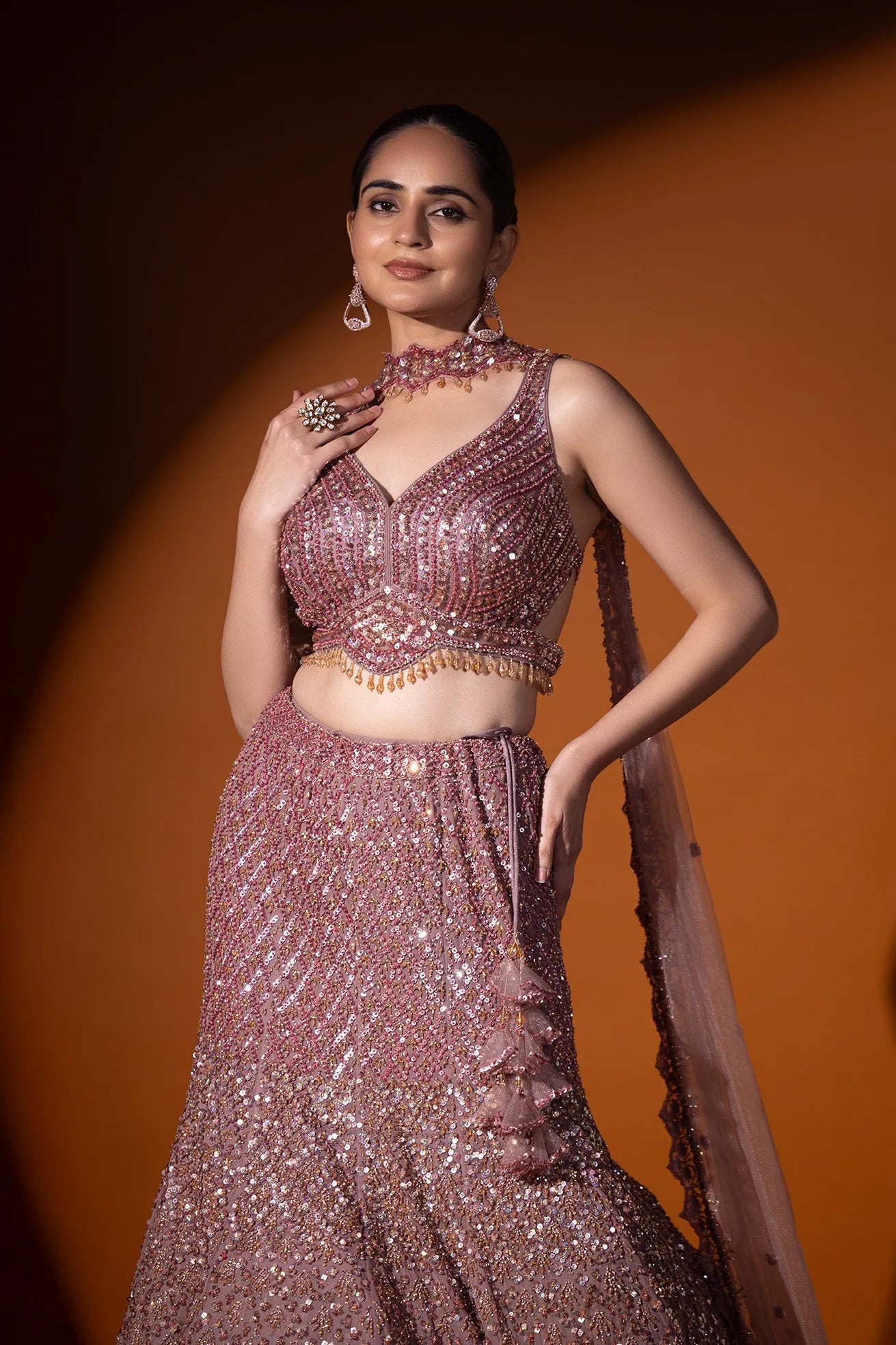 Inara Crop top & Fishcut skirt set