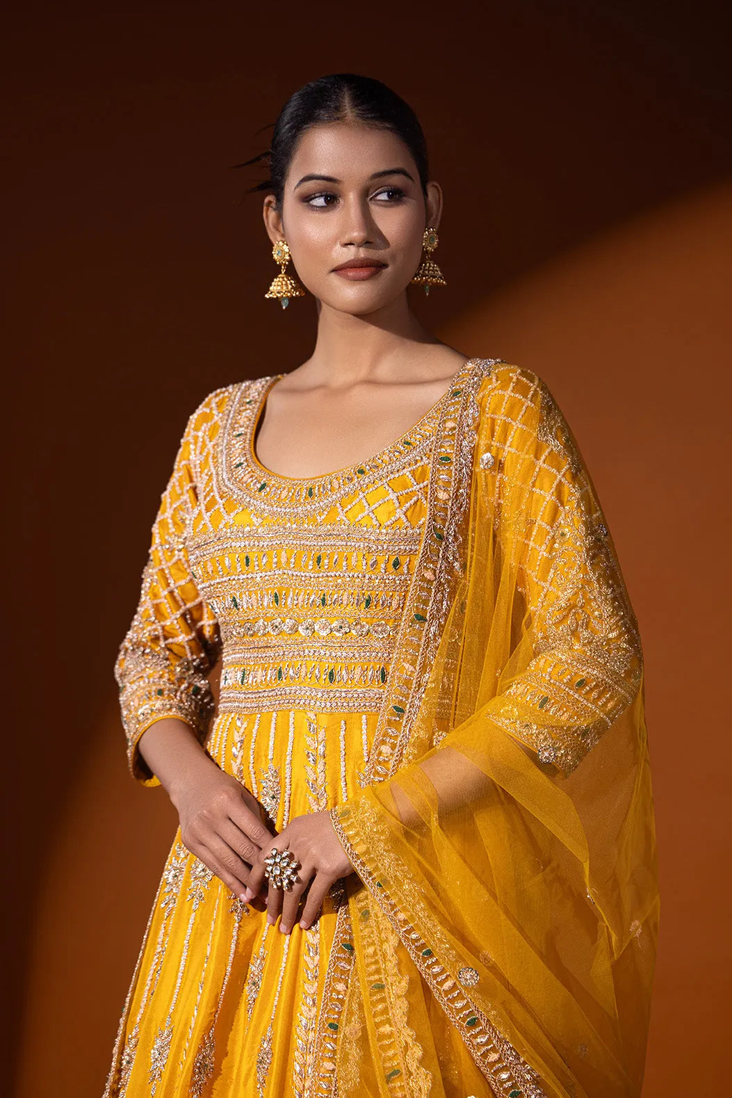 Zarnigar Anarkali set