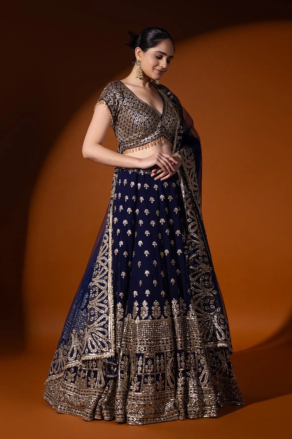 Gulrukh Crop top & skirt set