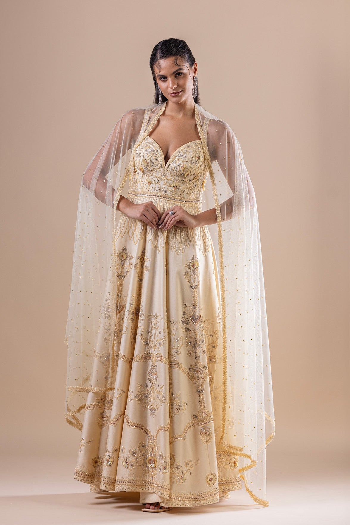 Golden Glow Anarkali