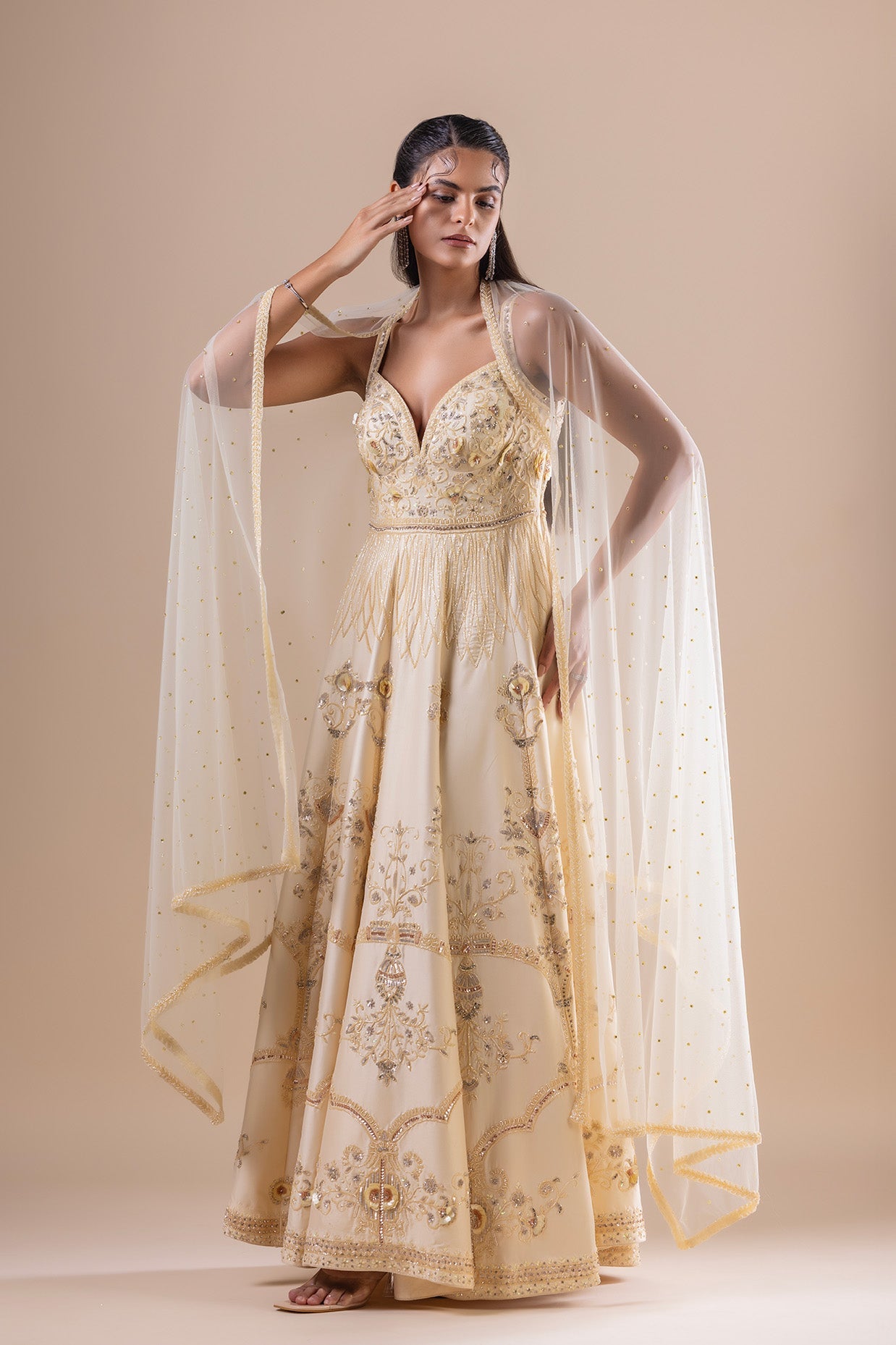 Golden Glow Anarkali